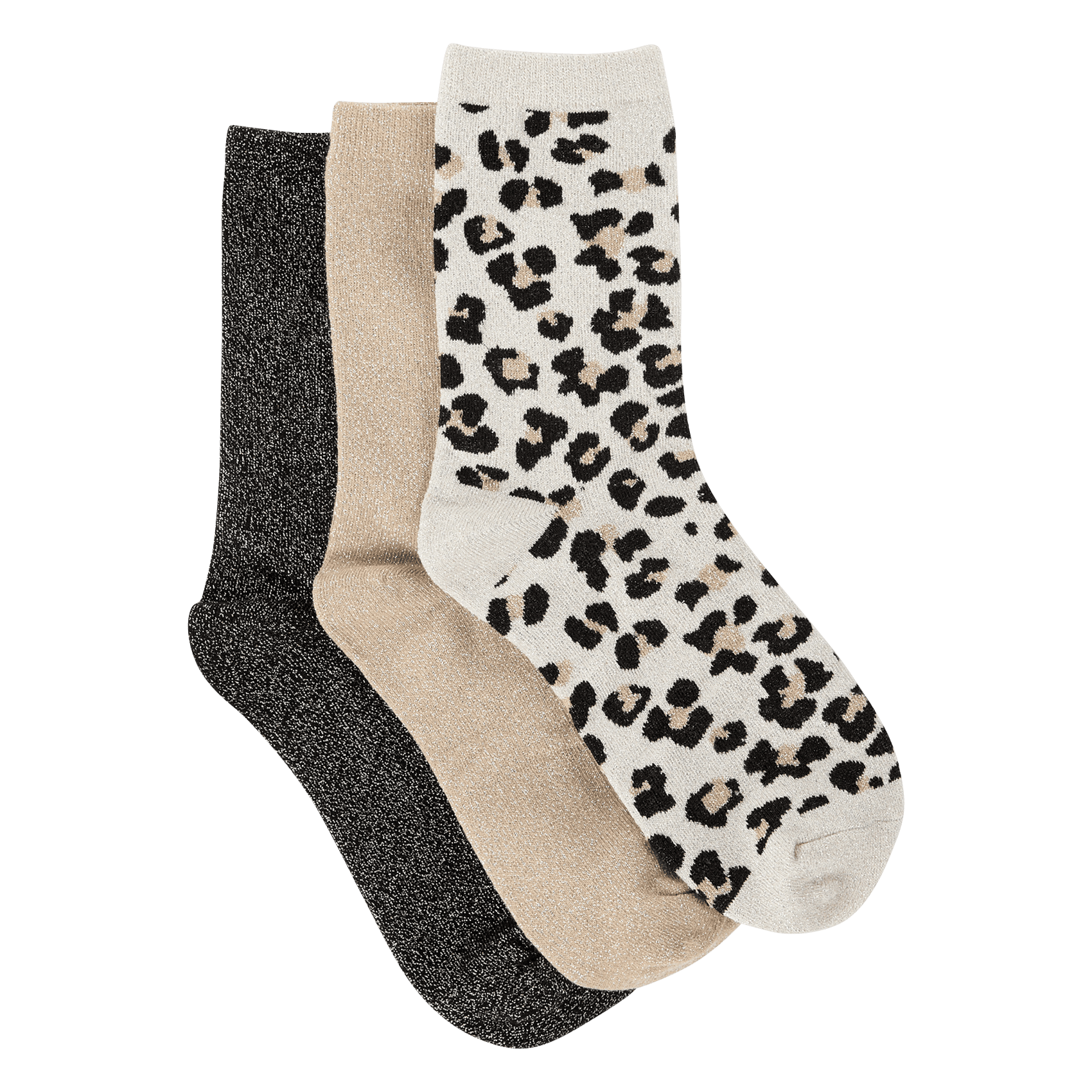 chaussette mi-haute léopard en coton SAISON 1865 Multicolore
