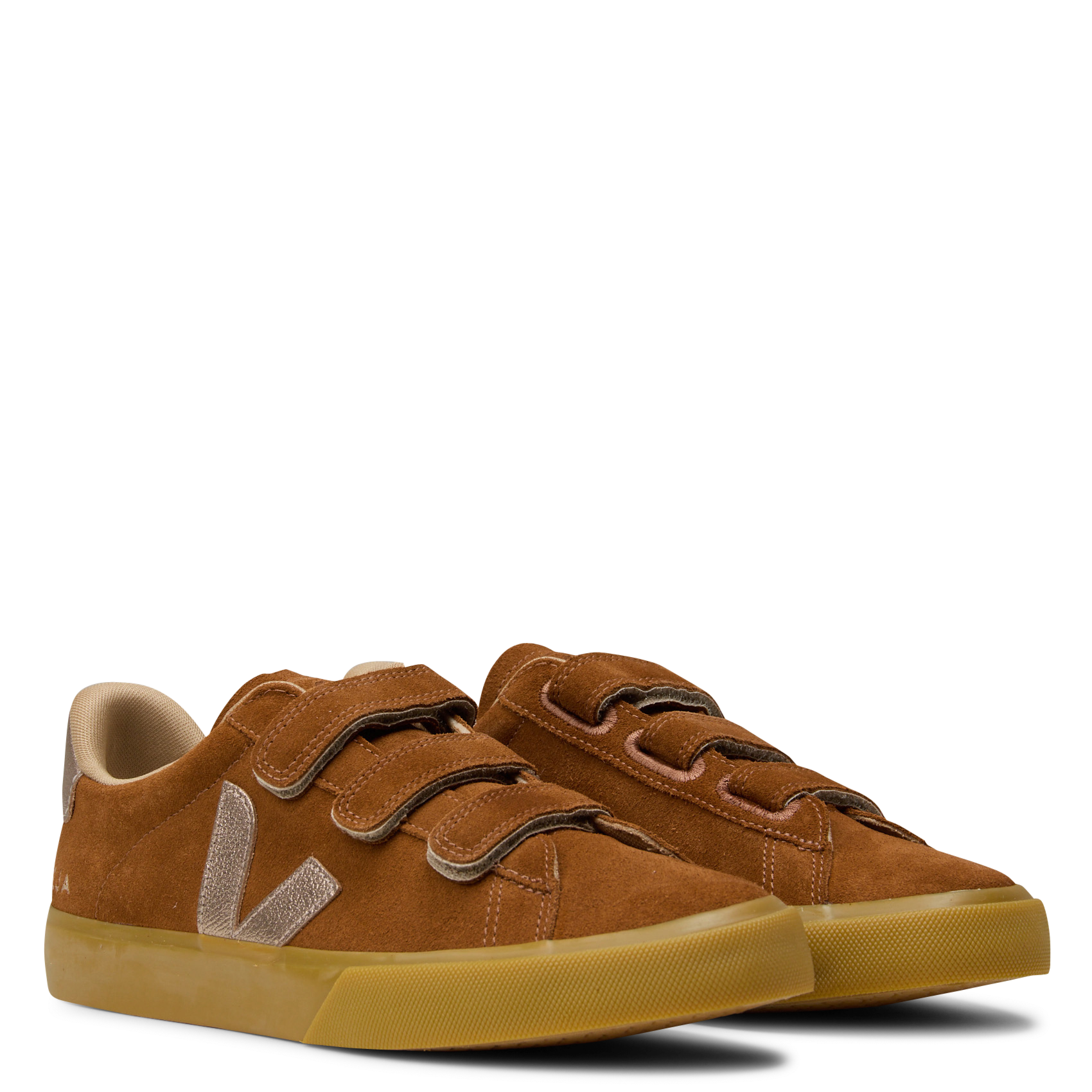 Low-top suede sneakers VEJA Brown