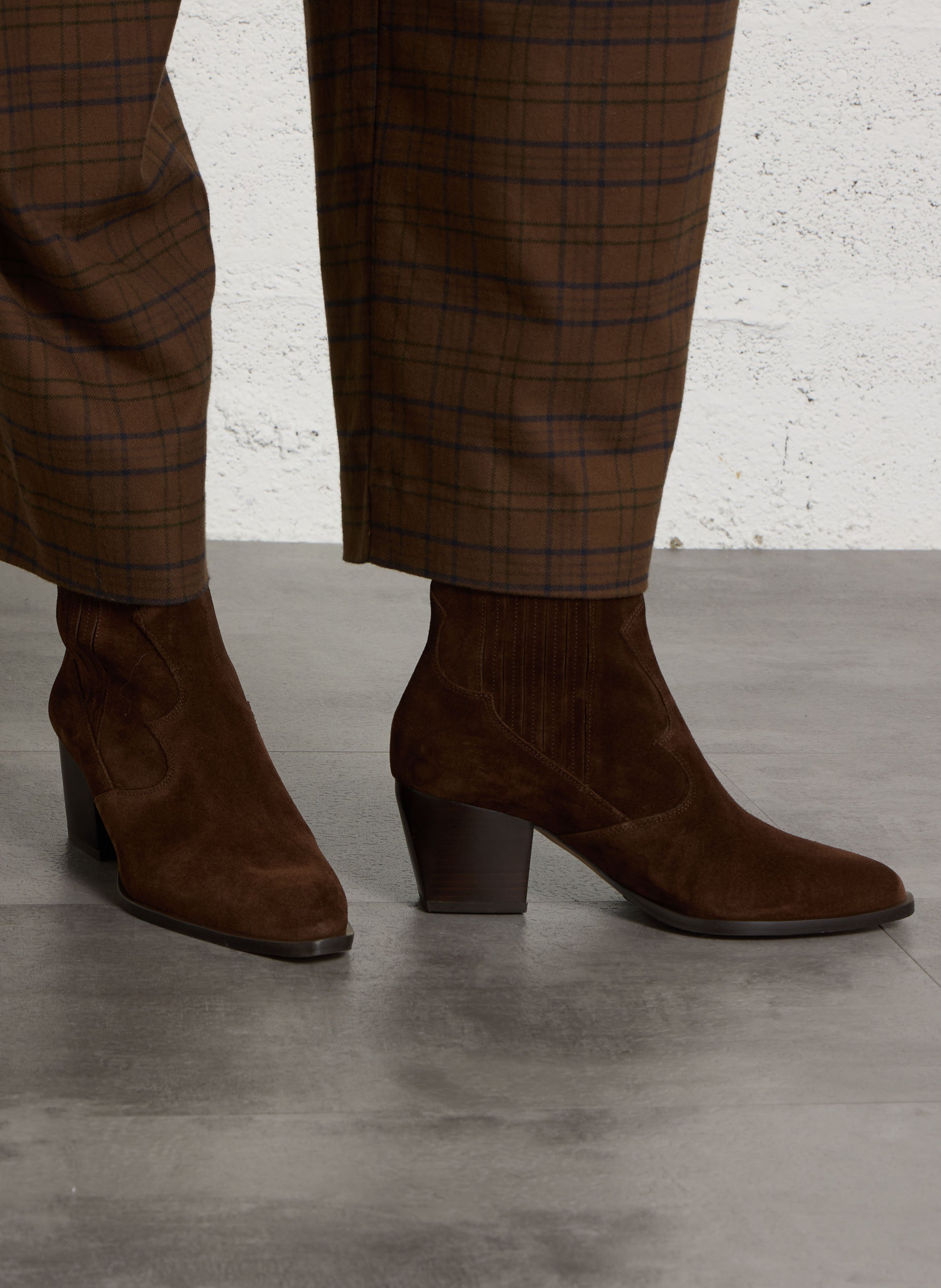 Bottines en cuir BOCAGE Marron