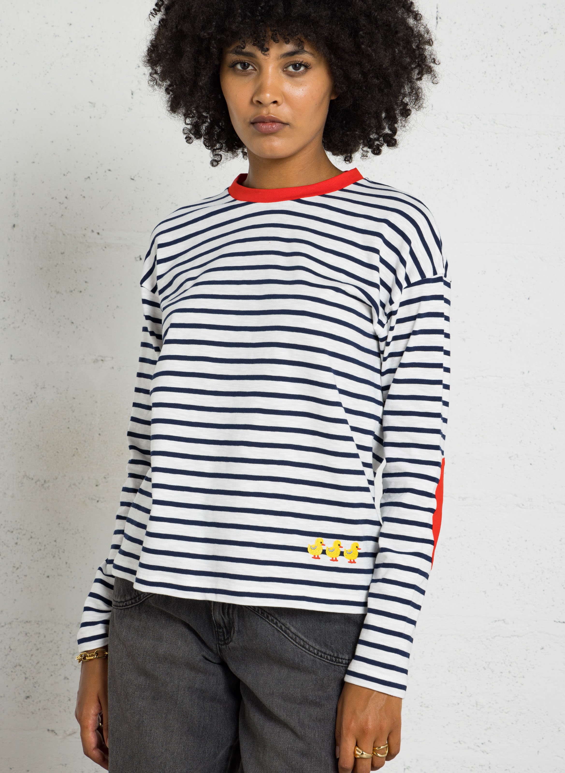 T-shirt à rayures en coton DR BLOOM