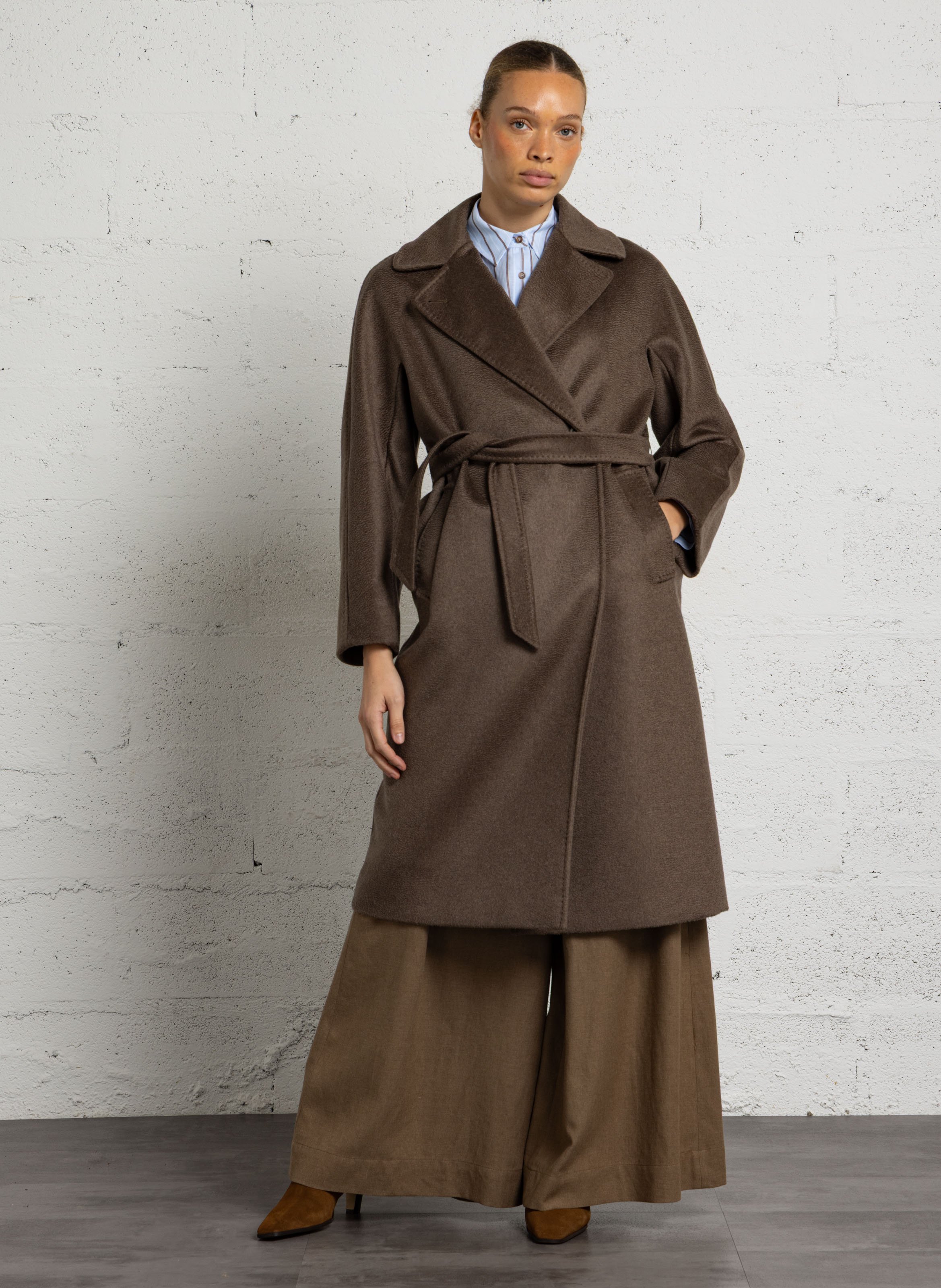 Langer Wollmantel mit Gürtel MAX MARA WEEK END