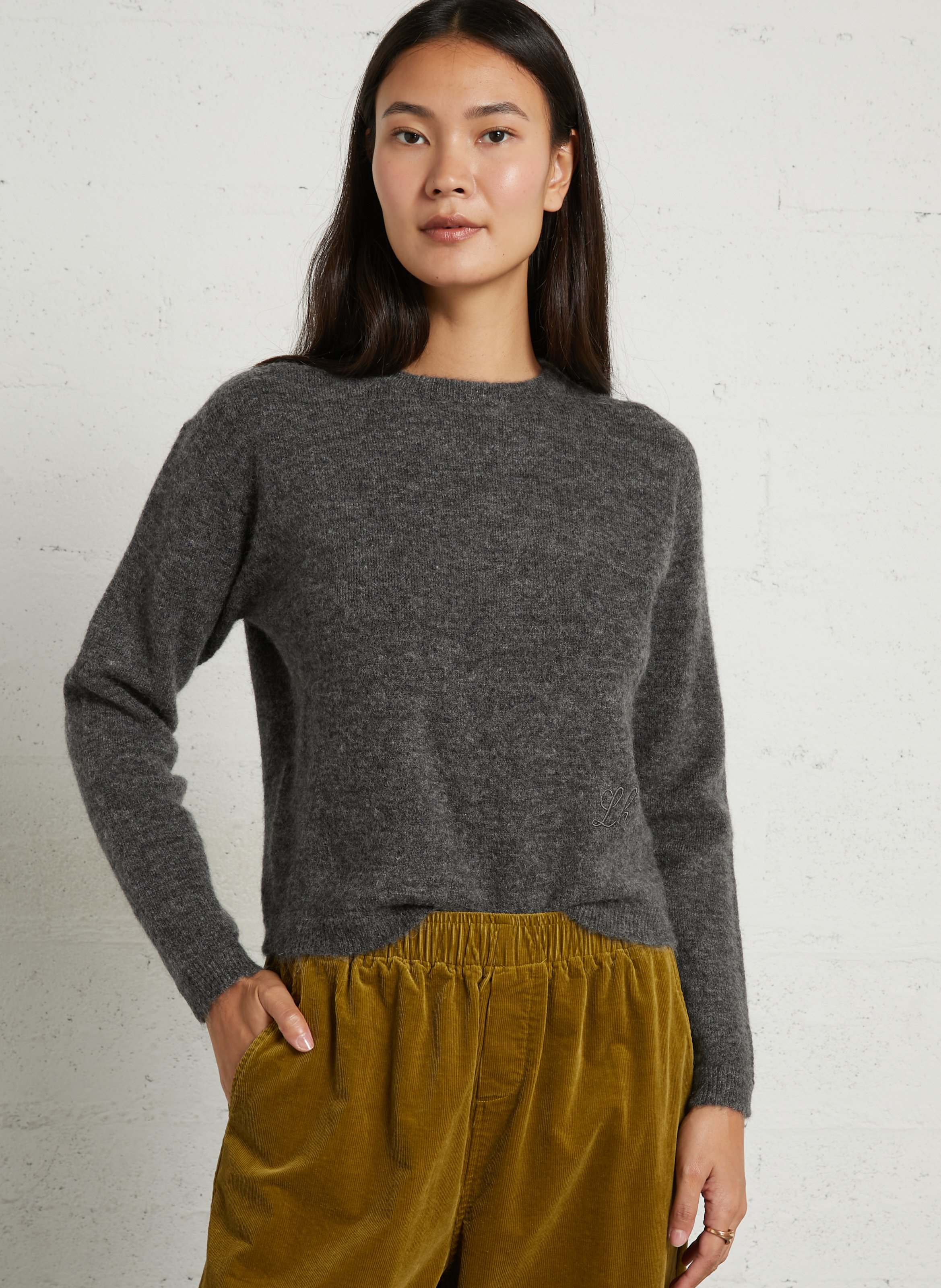 Weiter Pullover mit Rundhalsausschnitt LEON & HARPER
