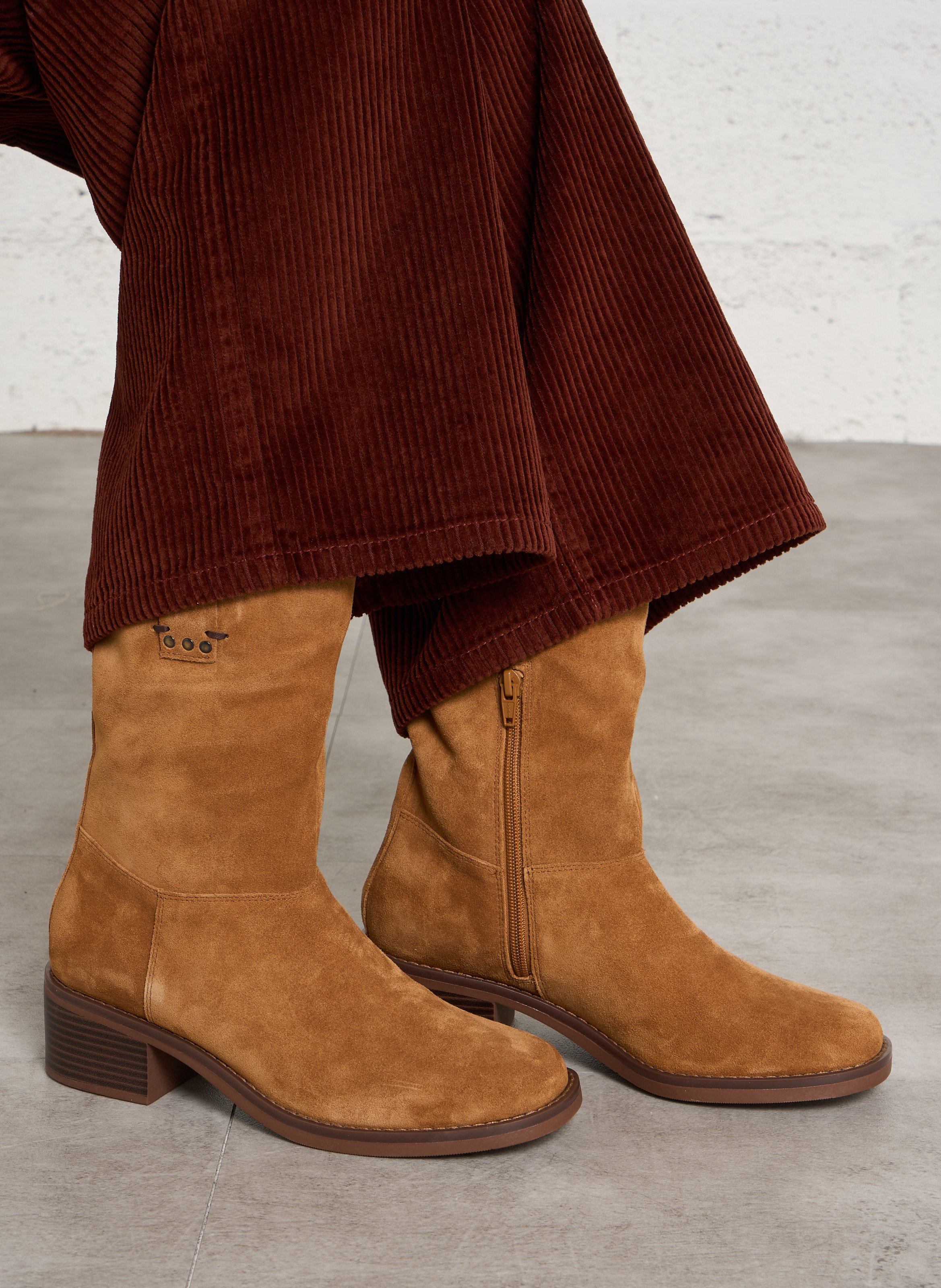 Bottines en cuir CLARKS Marron