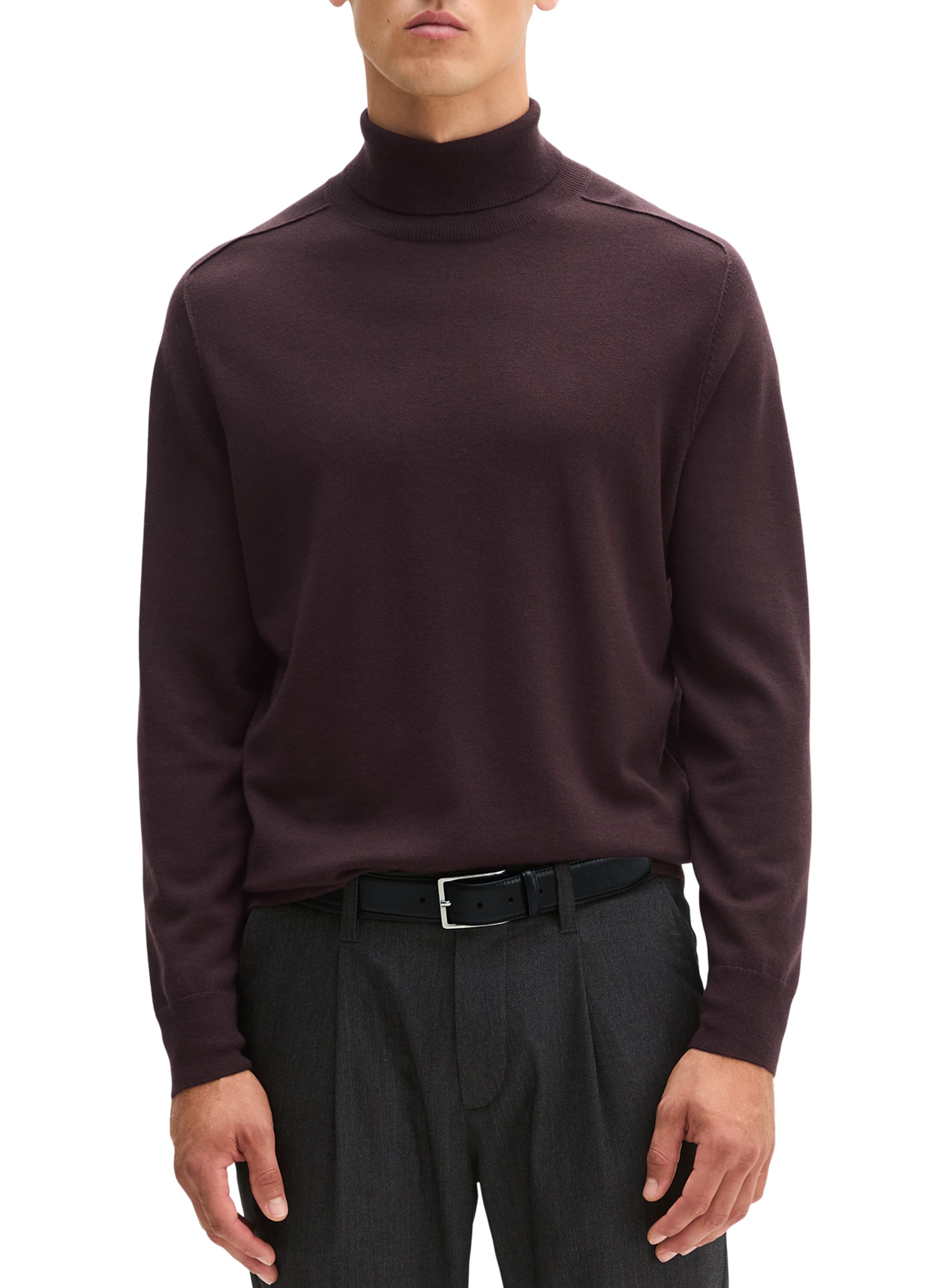 Wool turtleneck sweater MARC O'POLO Purple