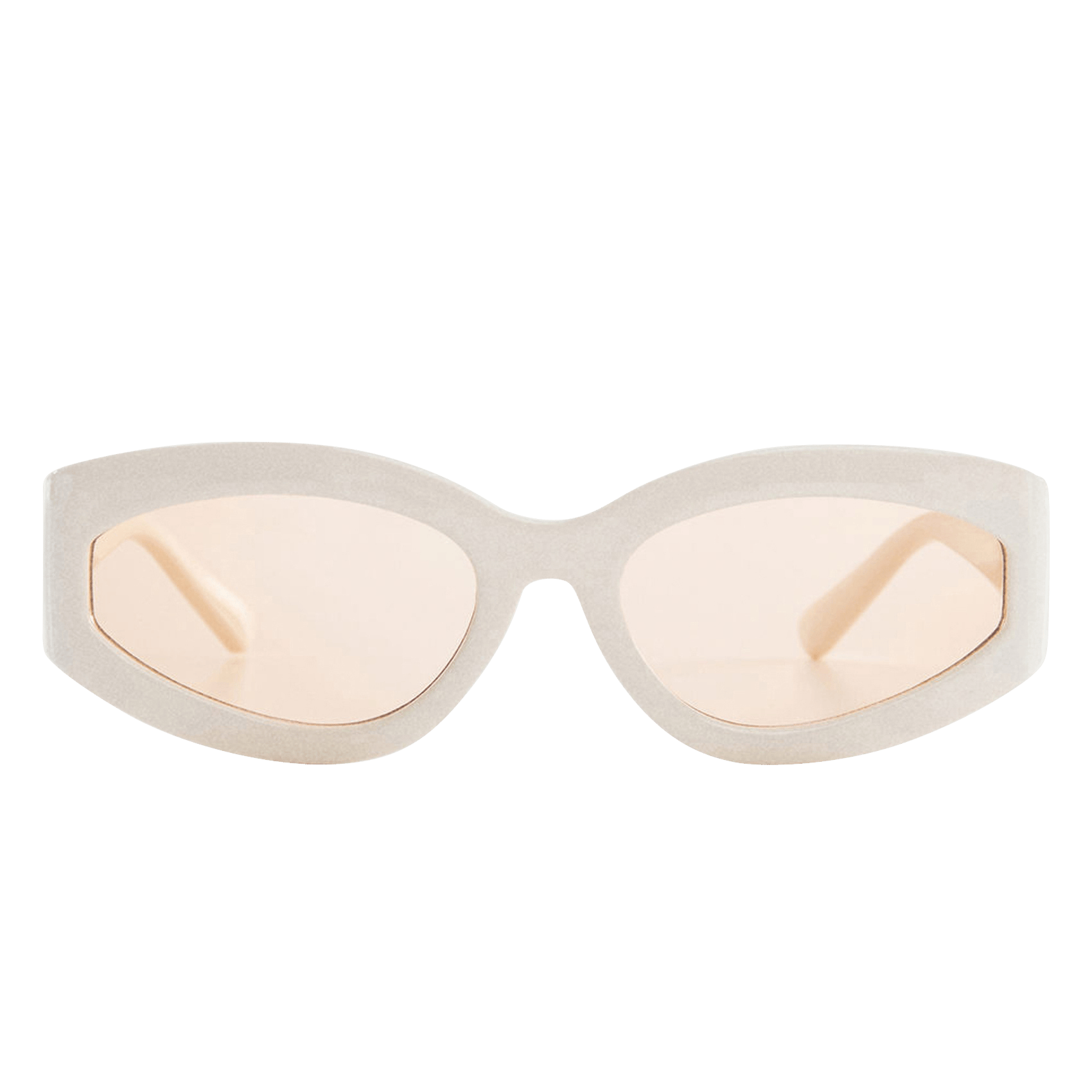 Geometrische Sonnenbrille WeissMANGO