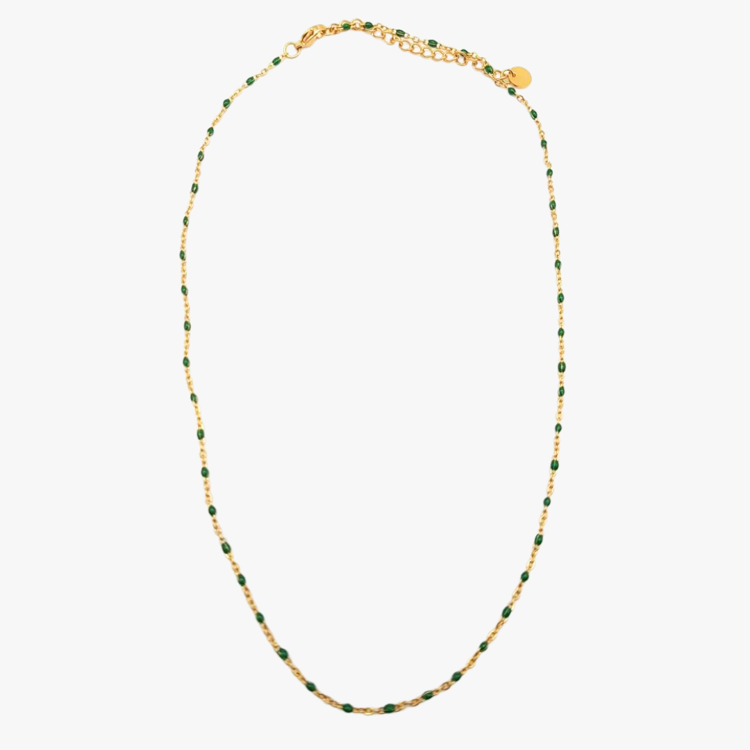 Chain necklace GINANDGER Green