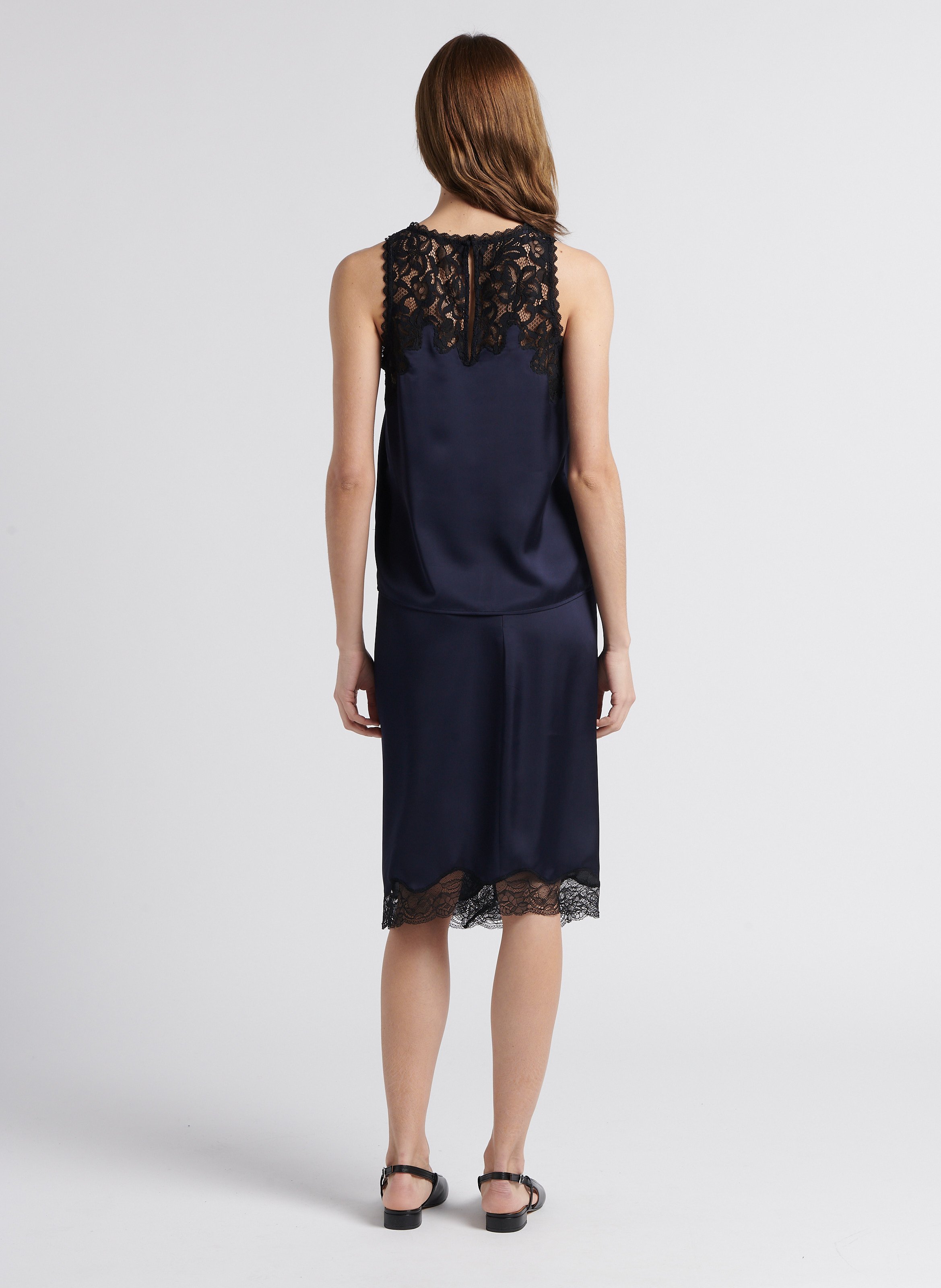 Leren ballerina's - slingbackmodel MELLOW YELLOW Zwart