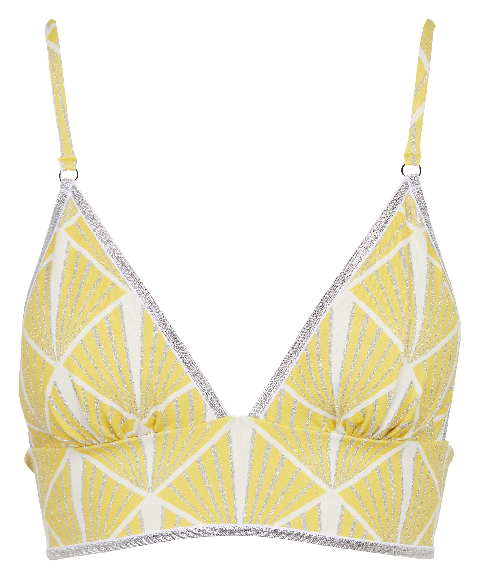 Haut de maillot triangle LA NOUVELLE Jaune