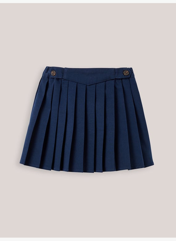 Jupe Plissee Marine Cyrillus Enfant 72009 0472 001 007 Place des Tendances