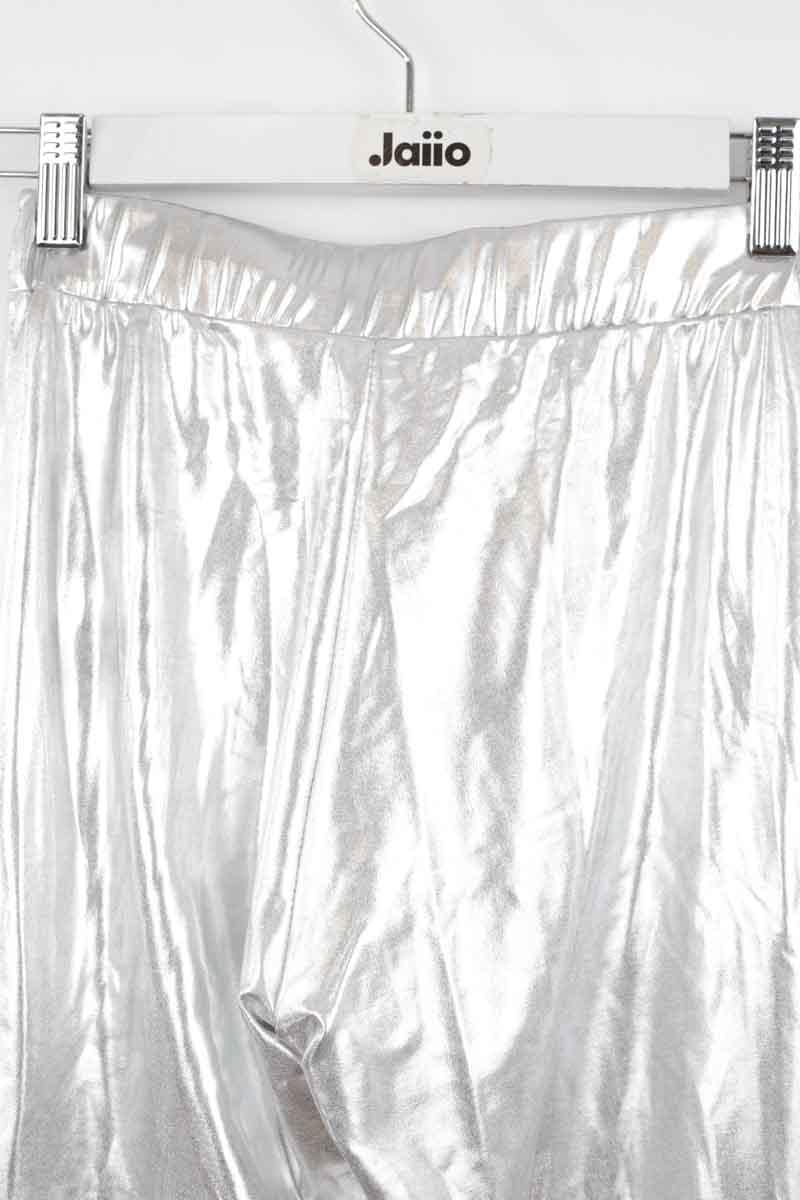 Pantalon slim argent MODETROTTER - Seconde Main Argent