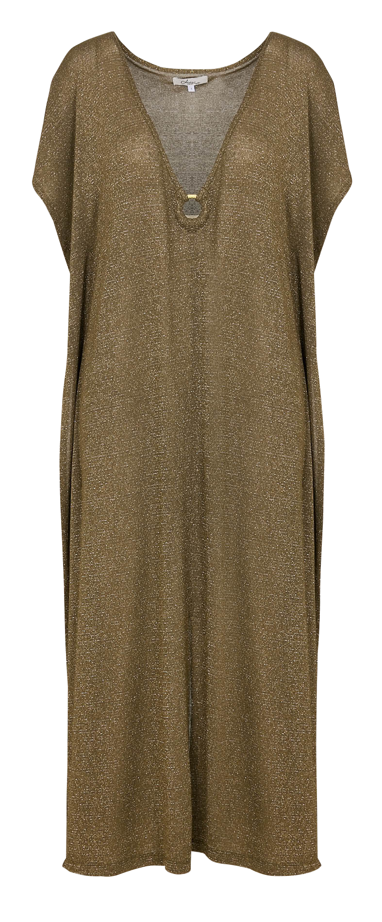 Metallic beach tunic Khaki