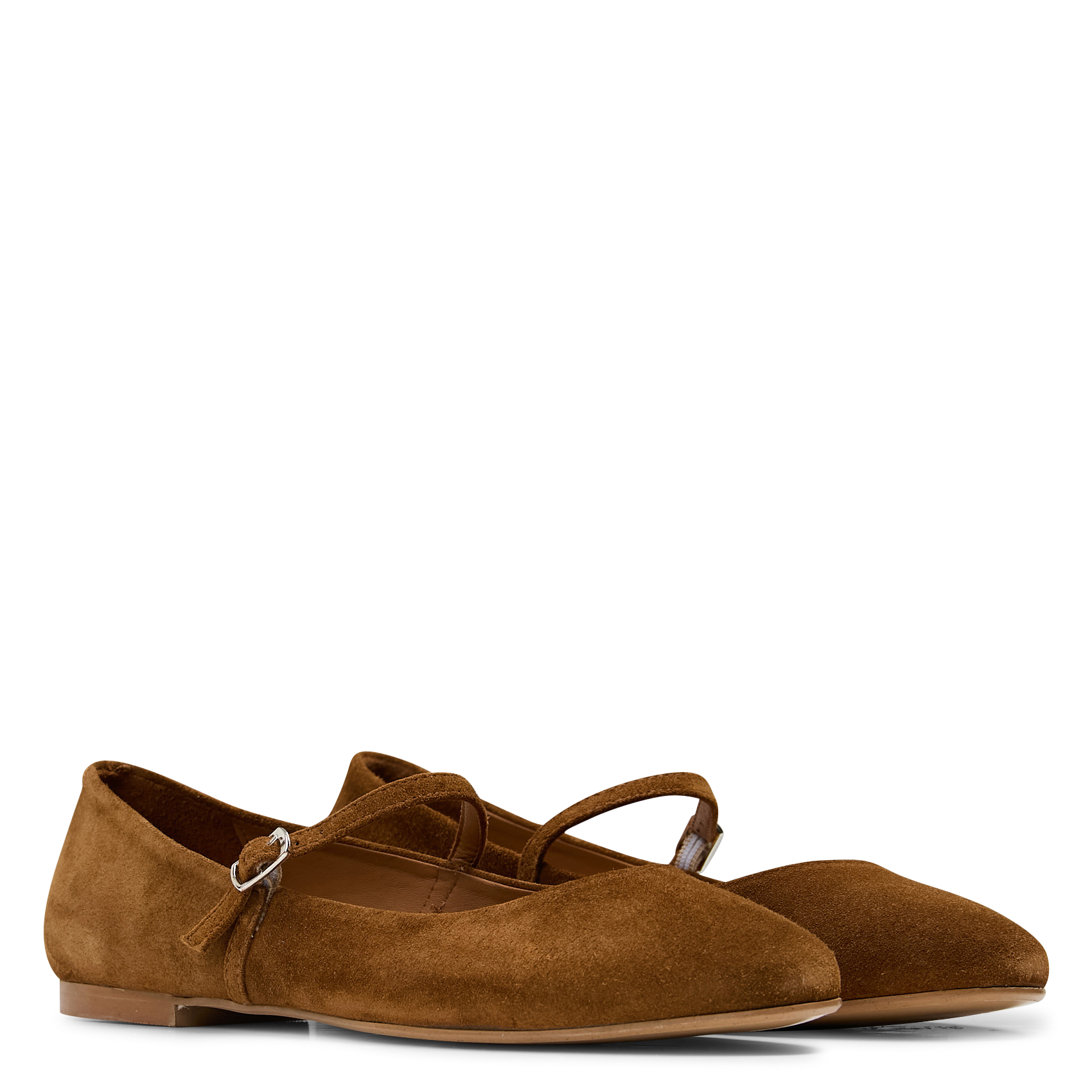 Ballerines à bride en velours  MELLOW YELLOW Marron