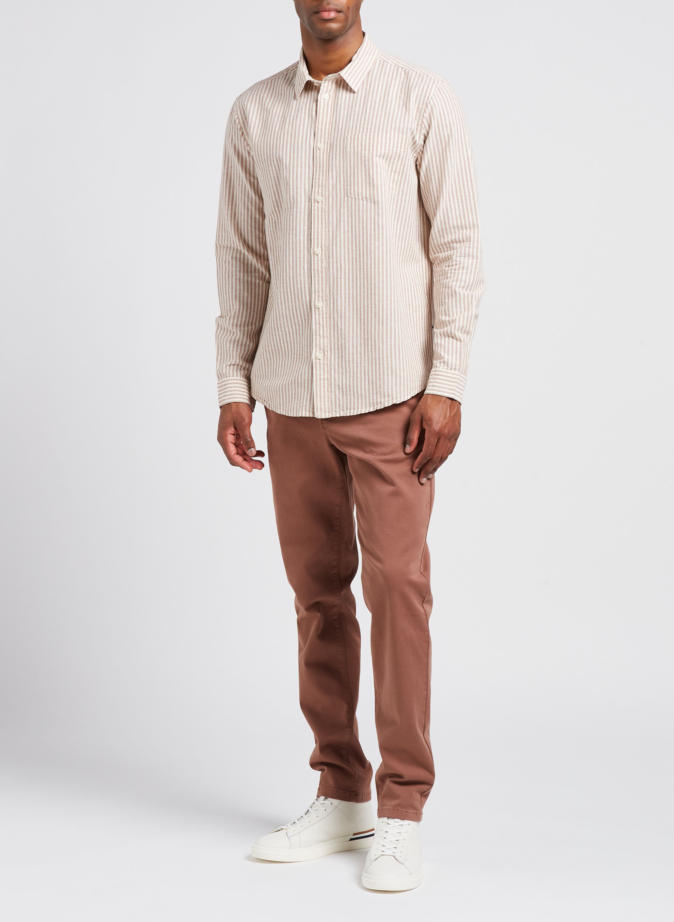 Straight-leg organic cotton-blend pants MINIMUM Multicolored