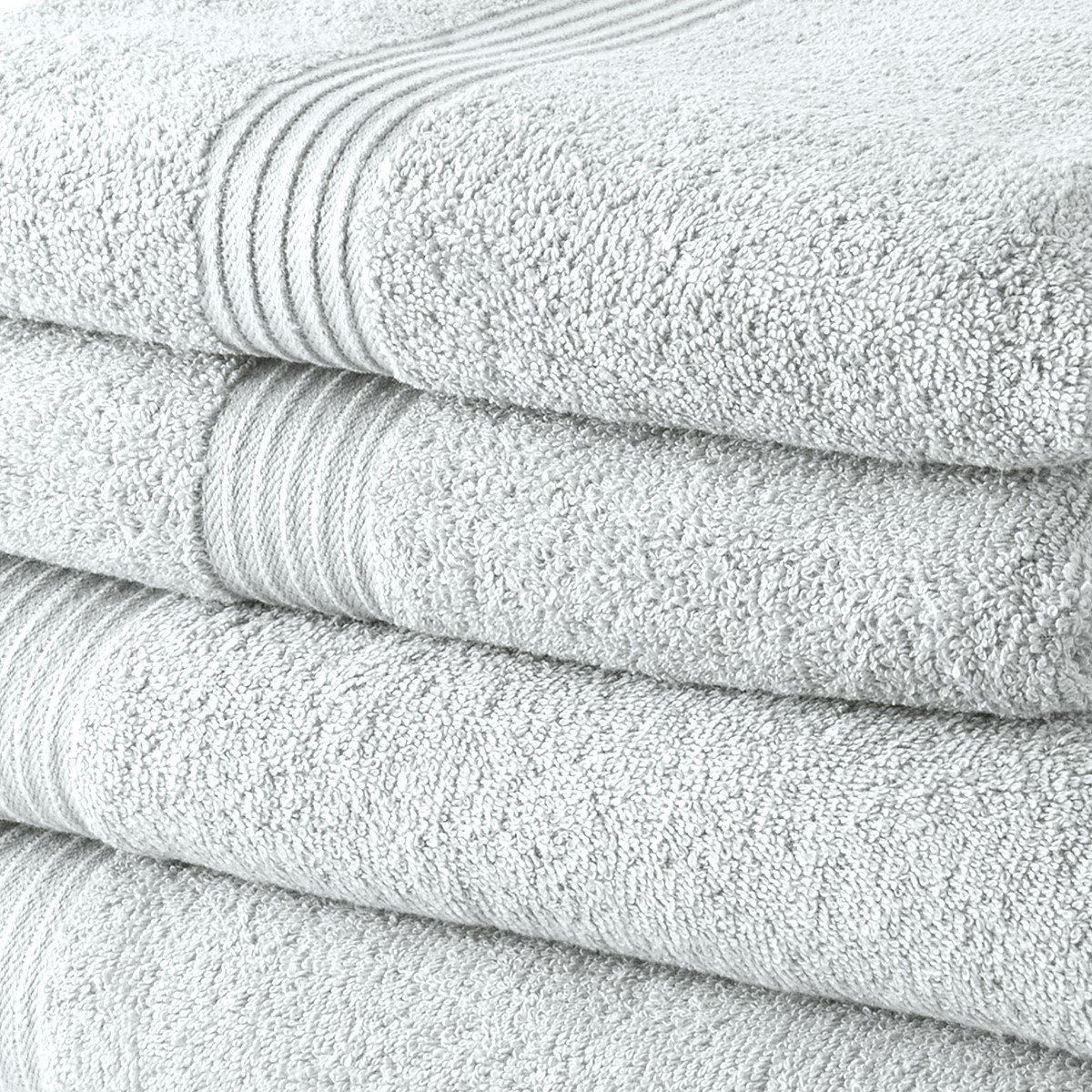 Set of 10 cotton bath towels TODAY LINGE DE MAISON White