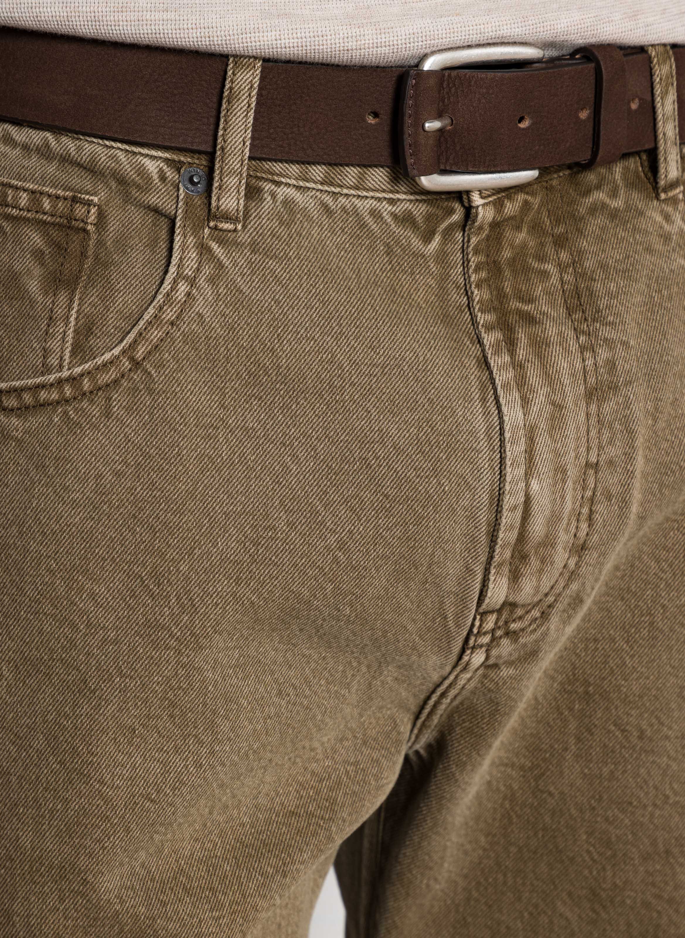 Schnallengürtel aus Veloursleder IKKS Braun