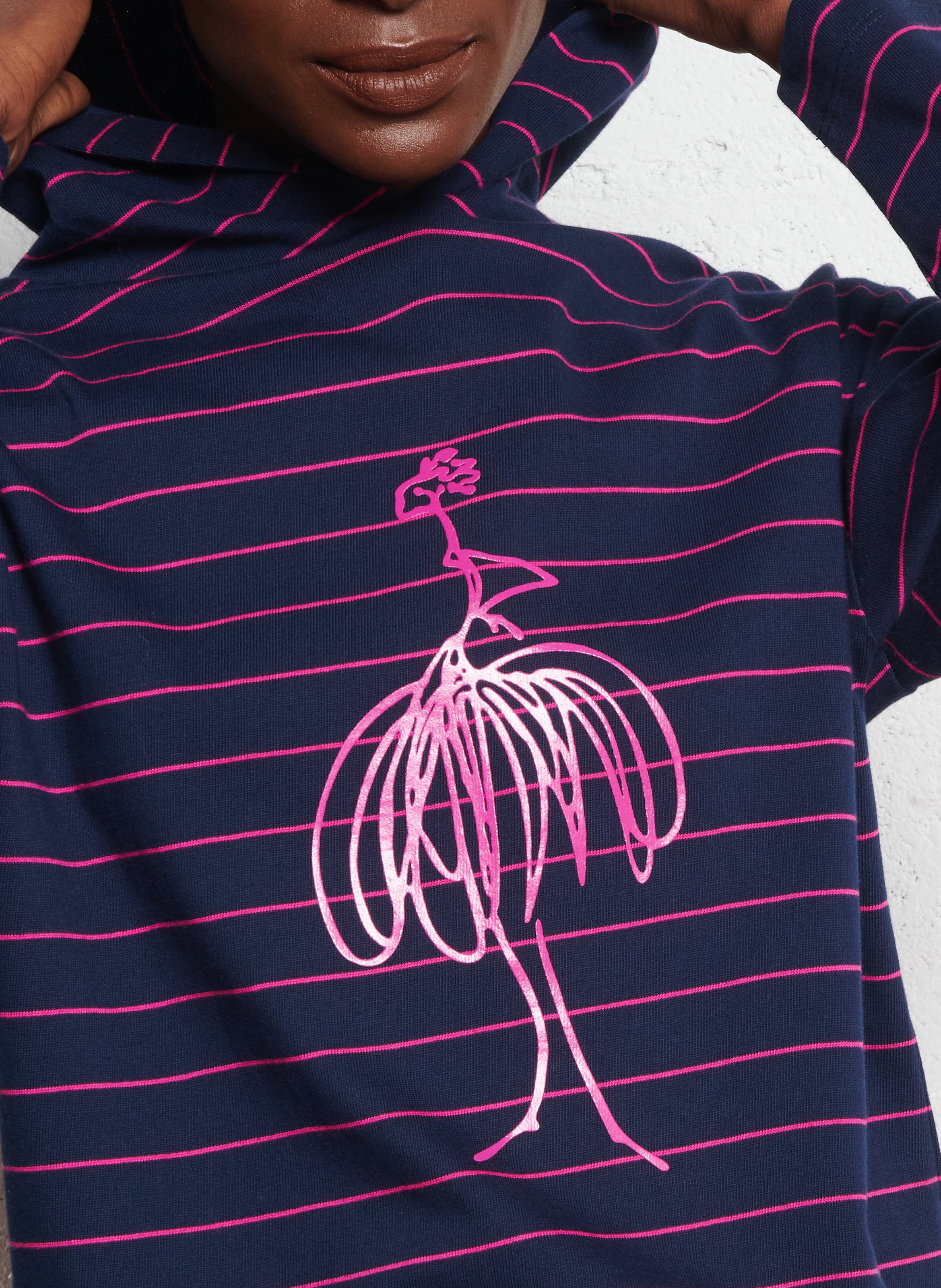 Sweat droit à rayures ONE STEP Bleu