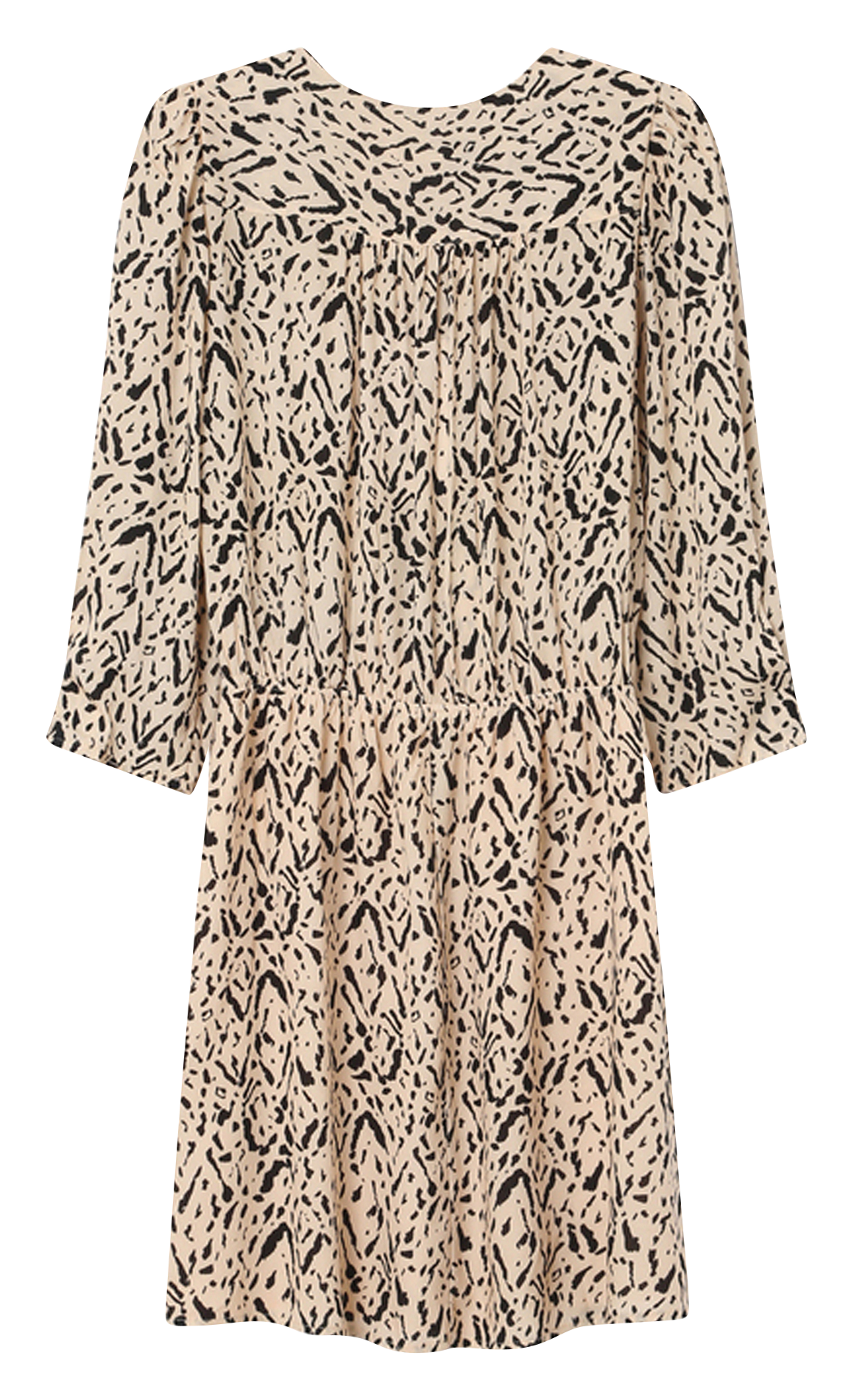 Korte jurk met V-hals en print GRACE ET MILA Yellow