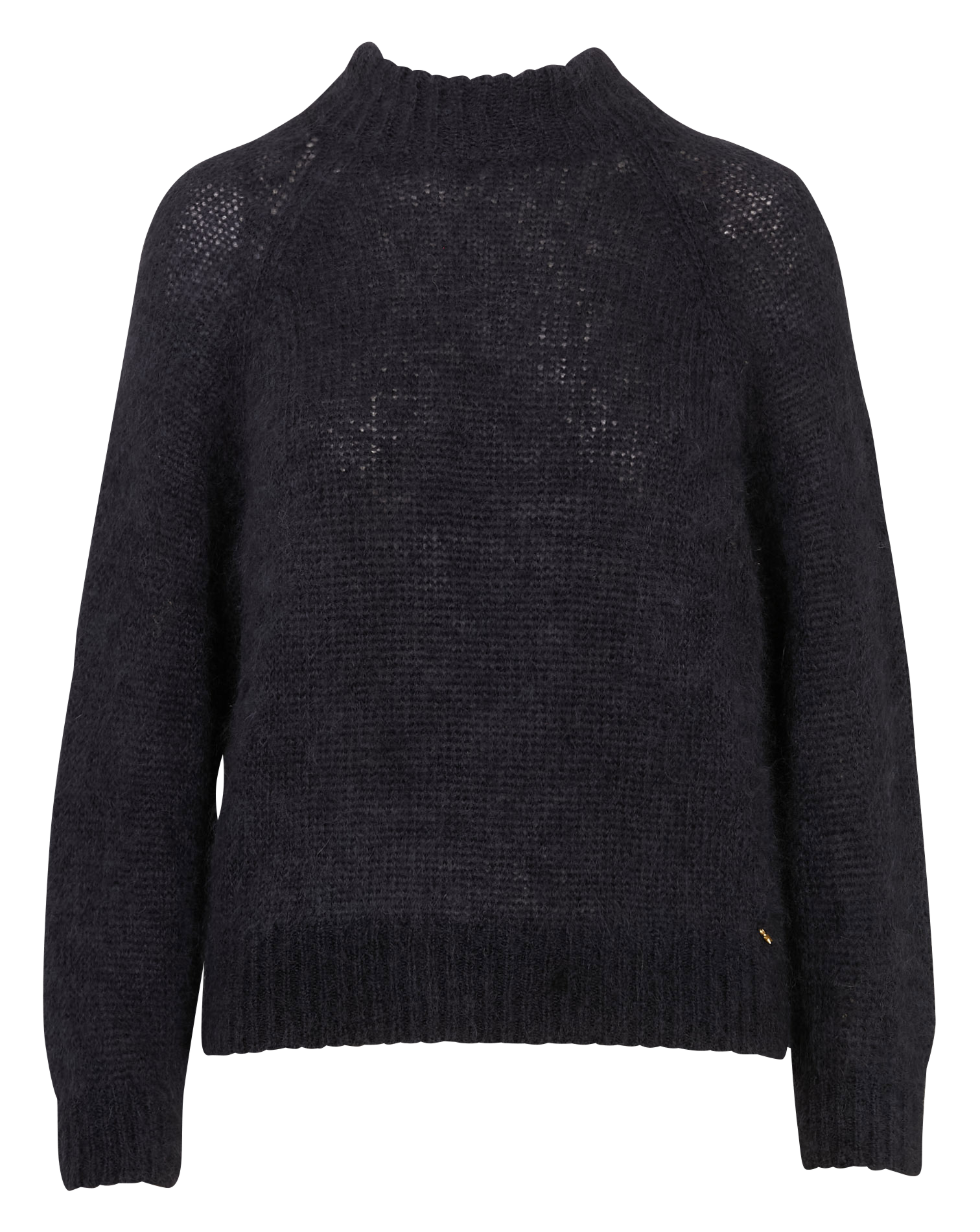 Pull col montant côtelé en laine ARMOR LUX Bleu