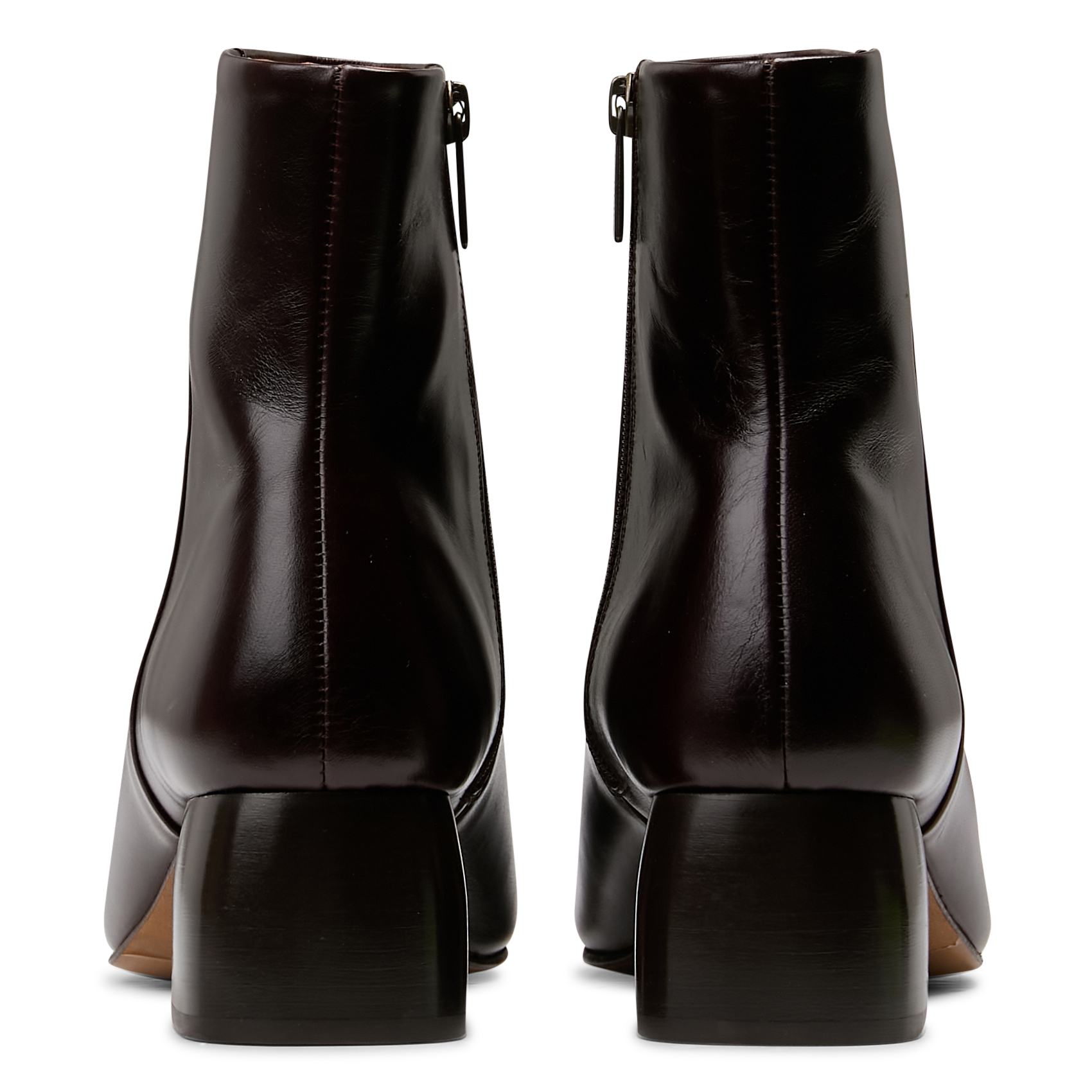 Bottines à talons en cuir BOBBIES Marron