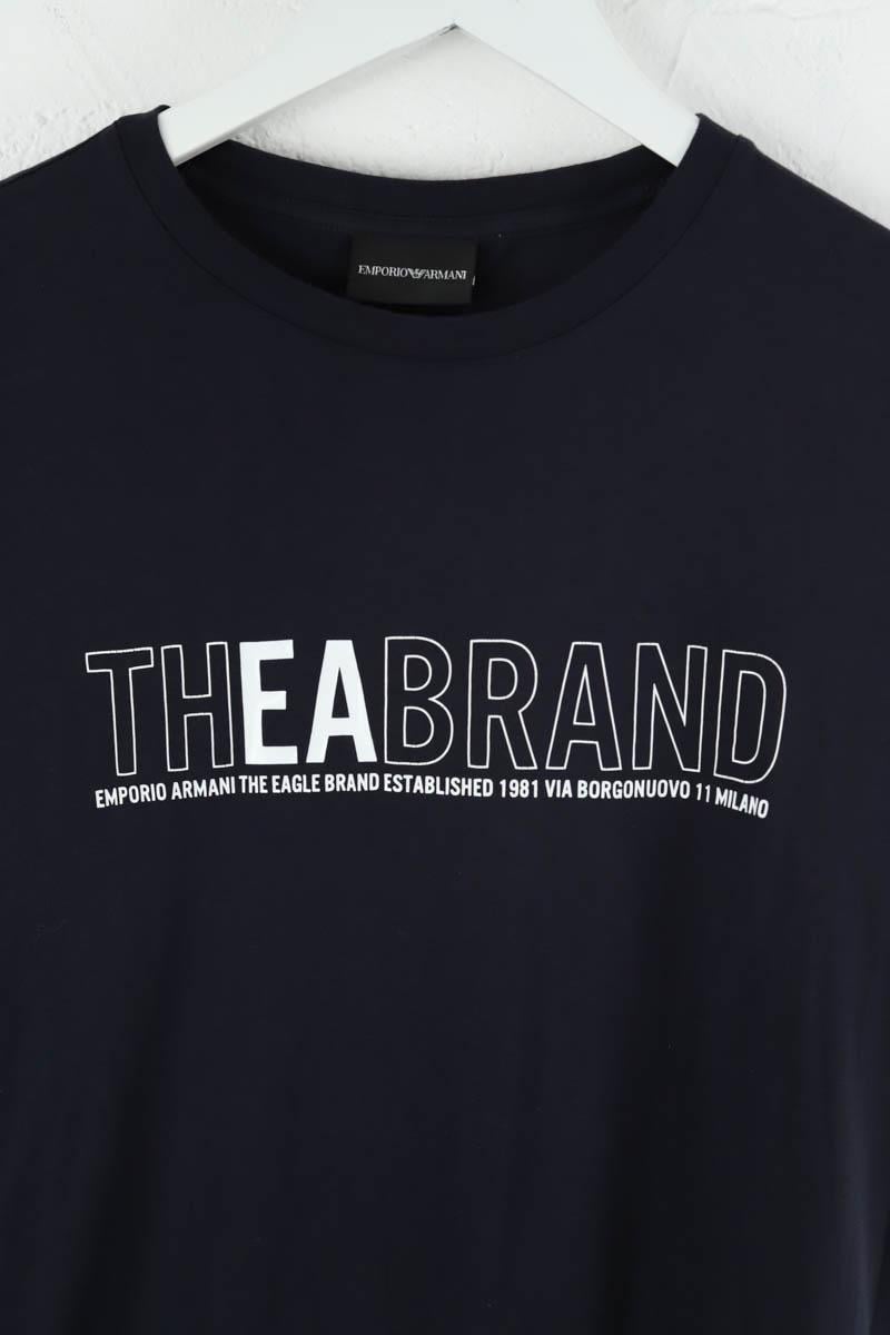 Cotton T-shirt ARMANI - SECONDE MAIN Blue