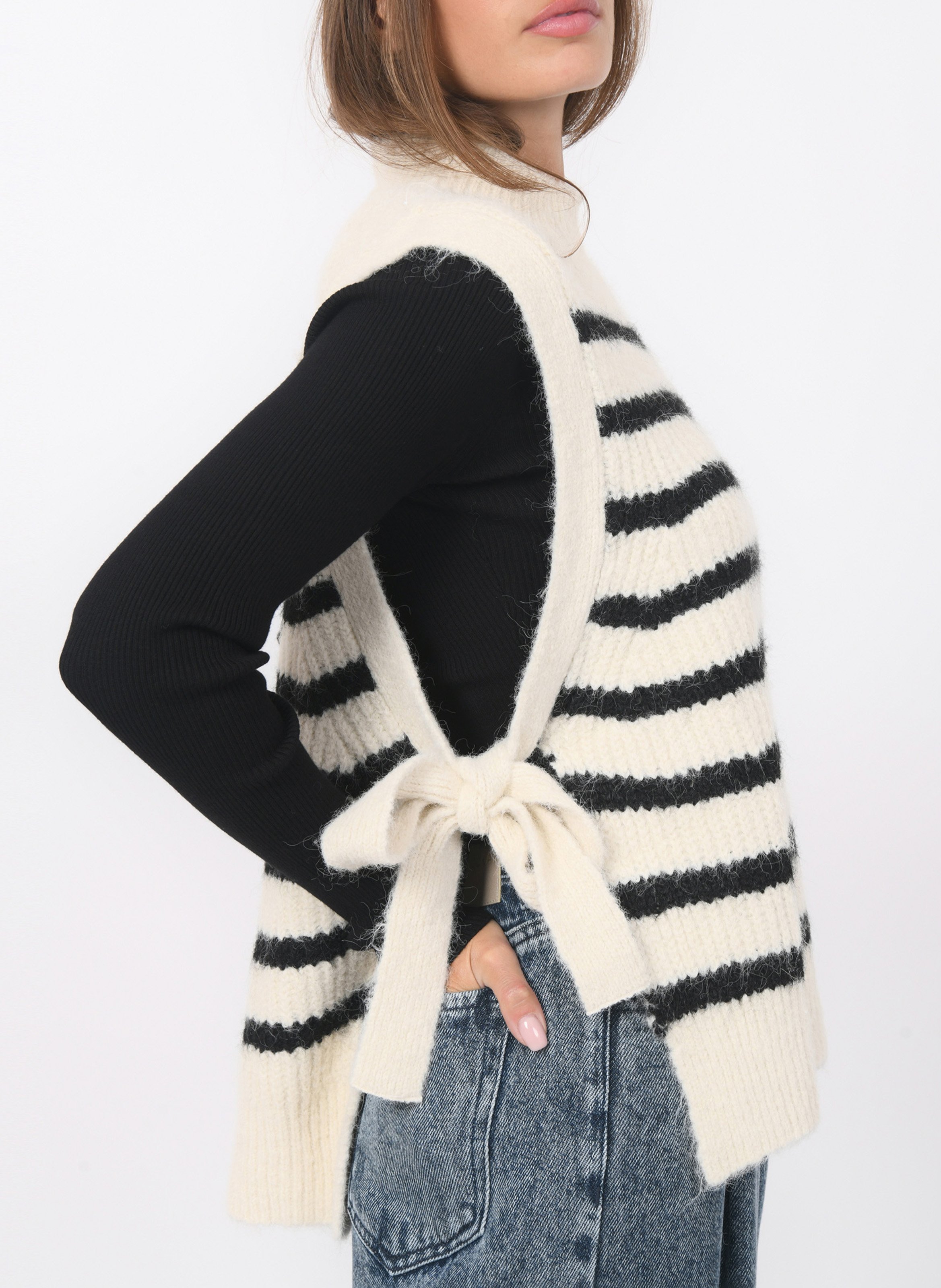 Gerade geschnittener Strickpullover KOOKAI Weiss