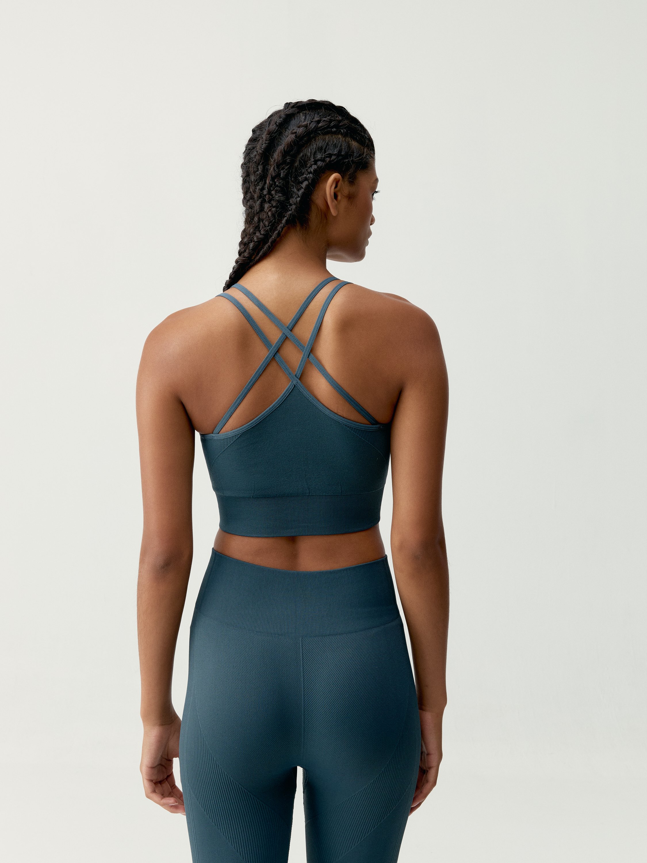 Seamless high support sports bra BORN LIVING YOGA Blue