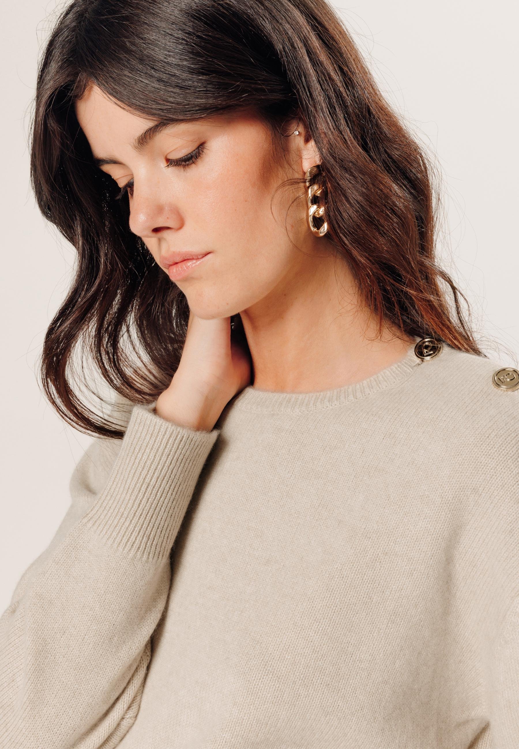 Oversized cashmere sweater RODIER White