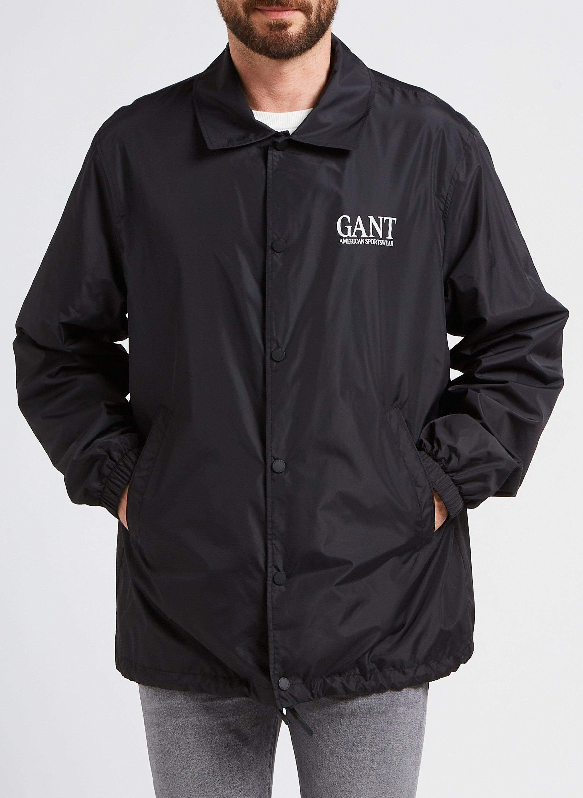 Coupe-vent imperméable col classique GANT Noir
