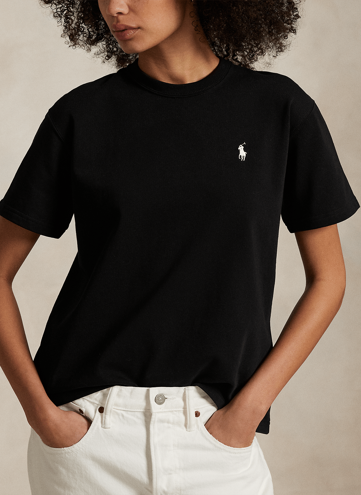 Baumwoll-Pullover mit Rundhalsausschnitt POLO RALPH LAUREN Schwarz