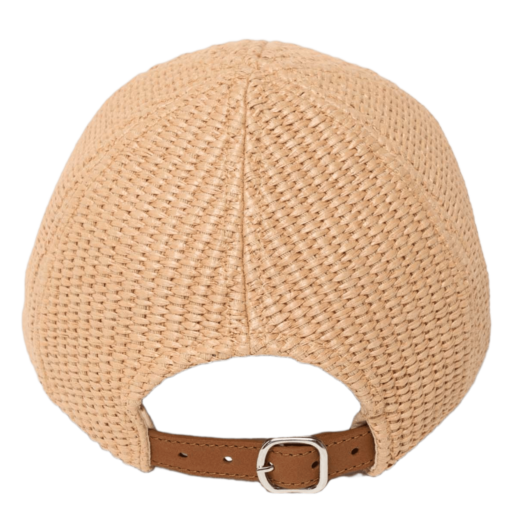 Gewebte Raphia-Kappe mit Logo MAJE Beige