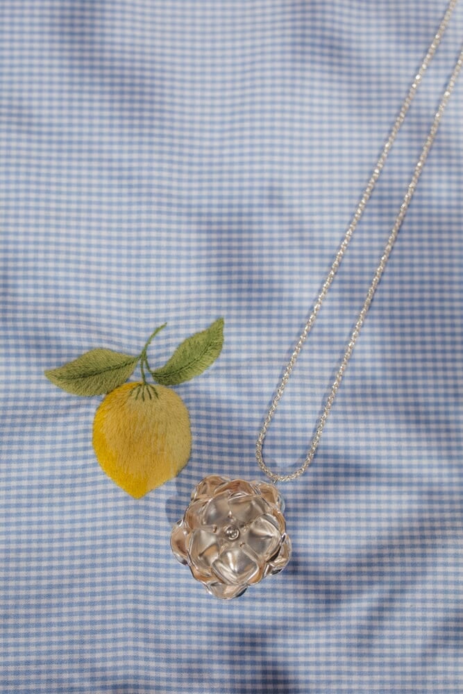 Silver plated flower pendant MONSIEUR SIMONE Silver