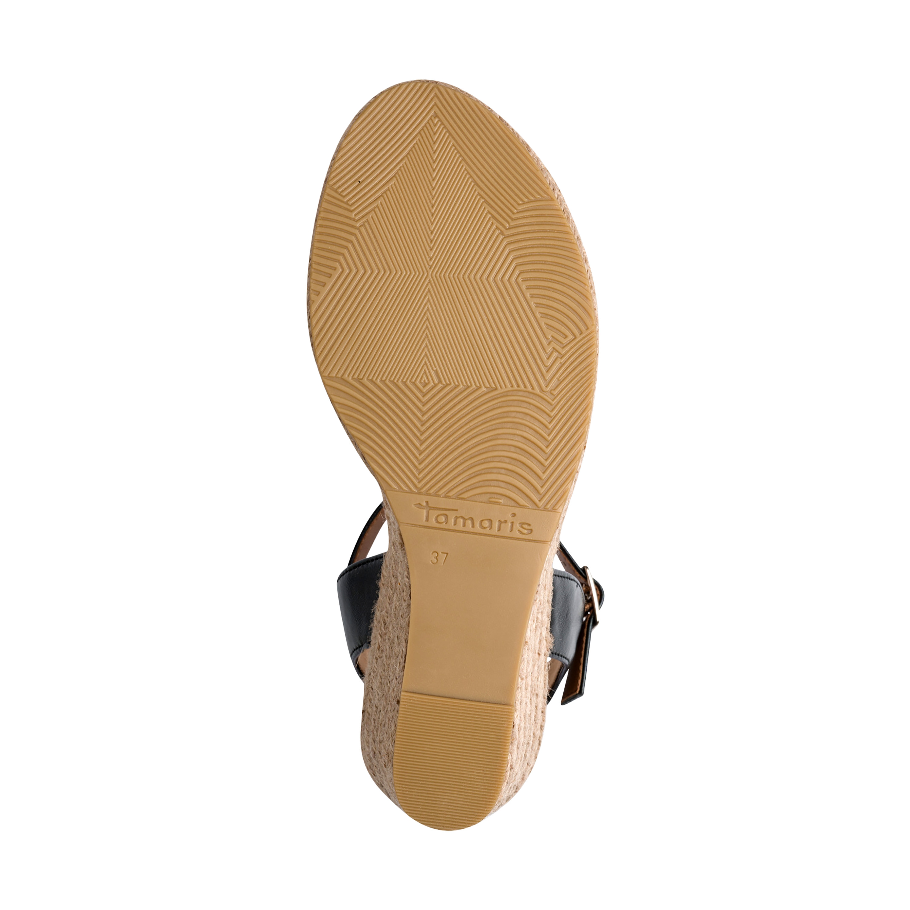 Sandales compensées à brides TAMARIS Noir