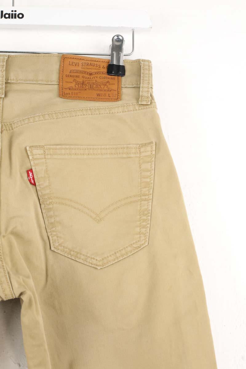Pantalon droit LEVI'S - Seconde main Beige
