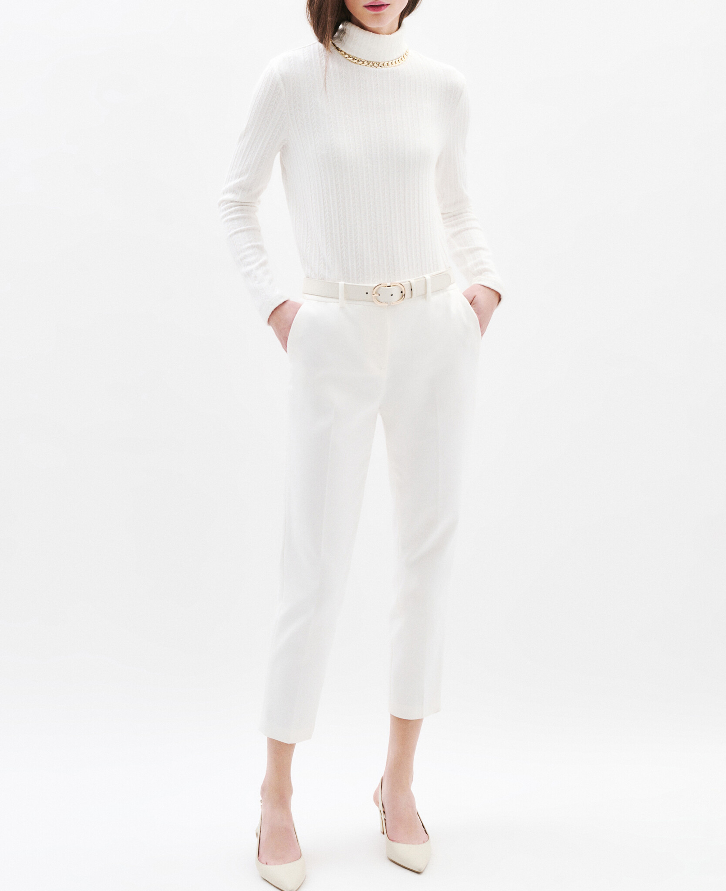 Pull col roulé CAROLL Beige