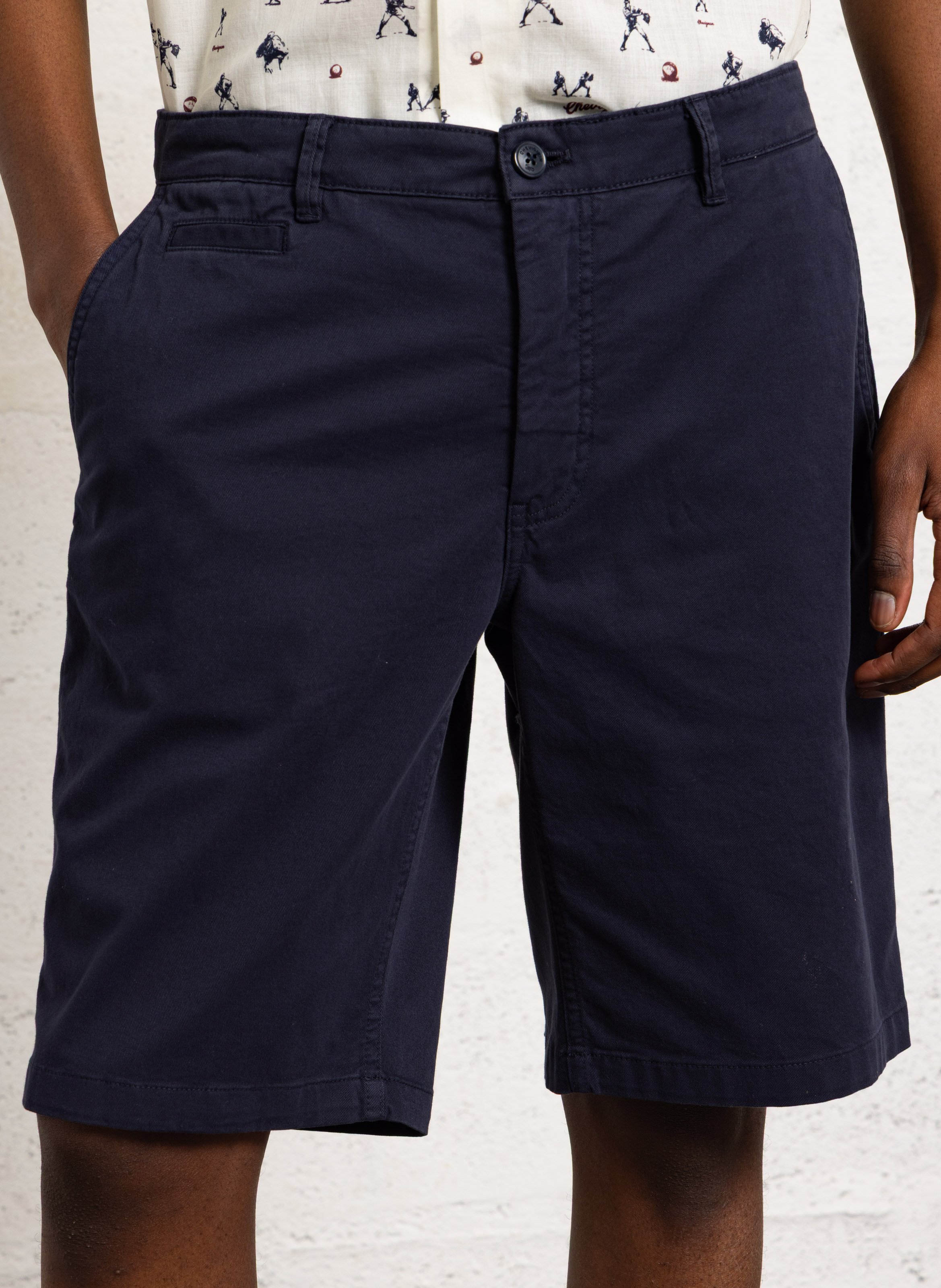 Chino-Bermudas aus gemischter Baumwolle CHEVIGNON Blau