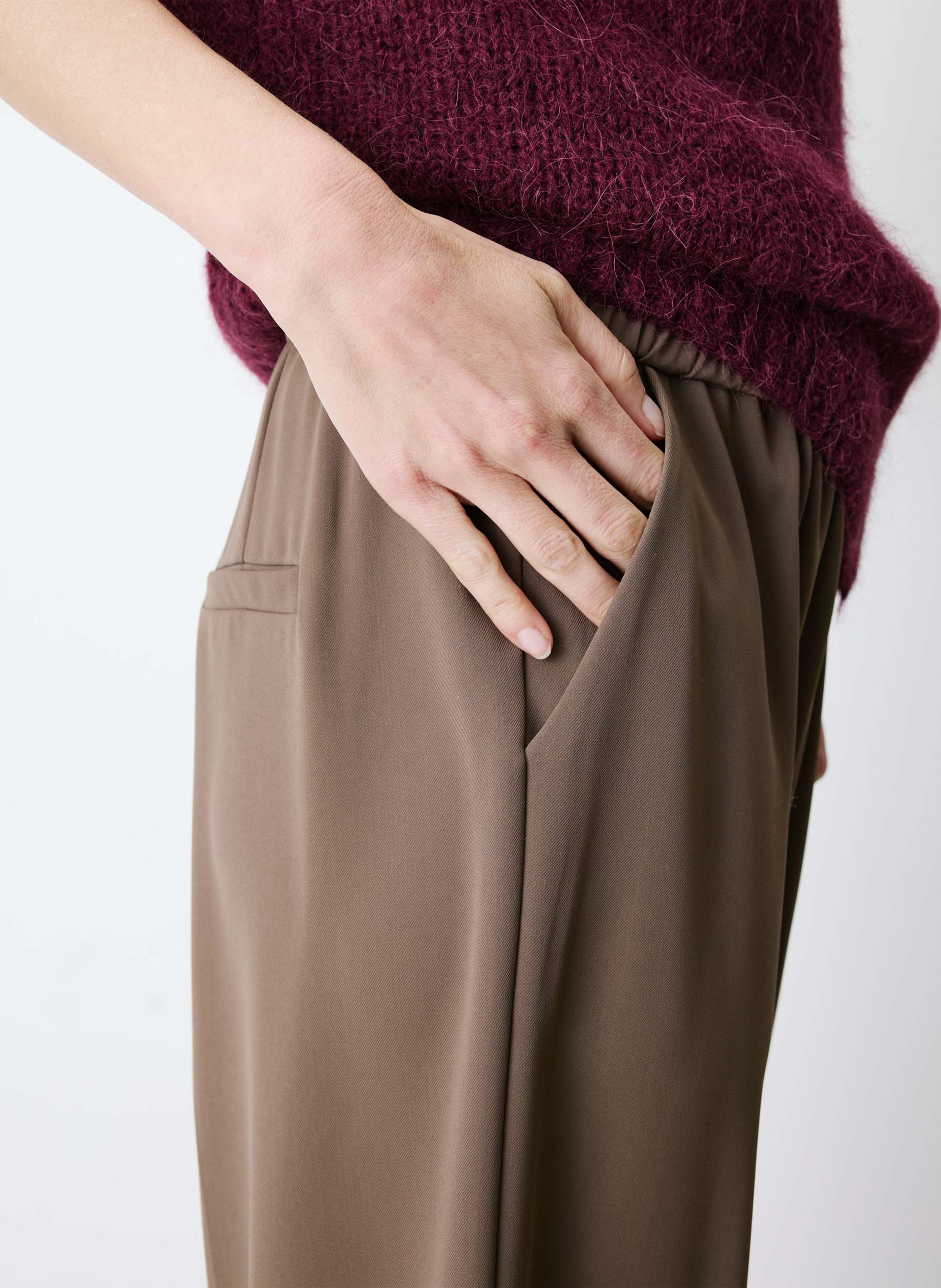 Rechte broek met halfhoge taille GRACE ET MILA Bruin