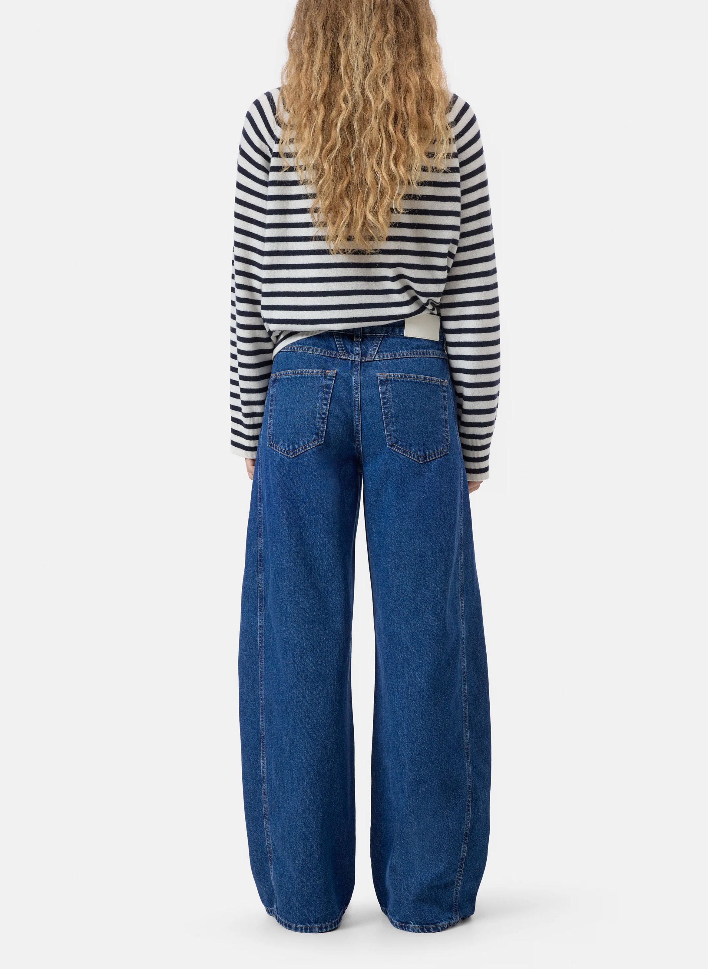 Wide leg jeans in cotton and recycled cotton CLOSED Blue