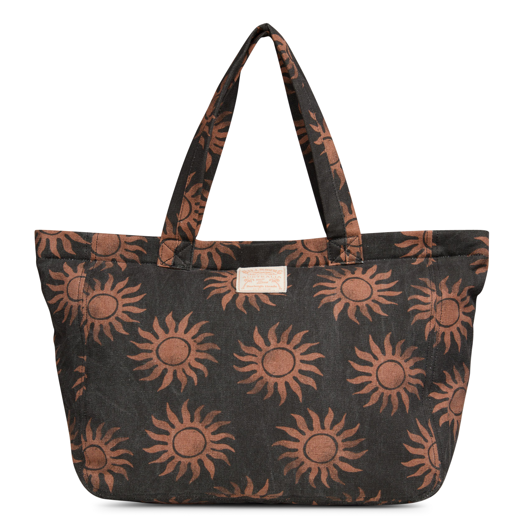 Sac cabas imprimé en coton mélangé BILLABONG Noir