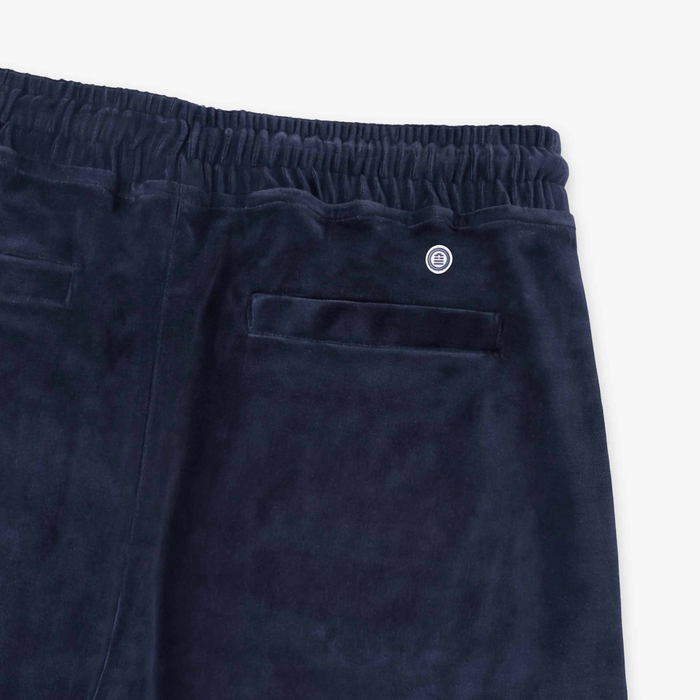 Bermuda en éponge avec taille élastiquée SERGE BLANCO Bleu