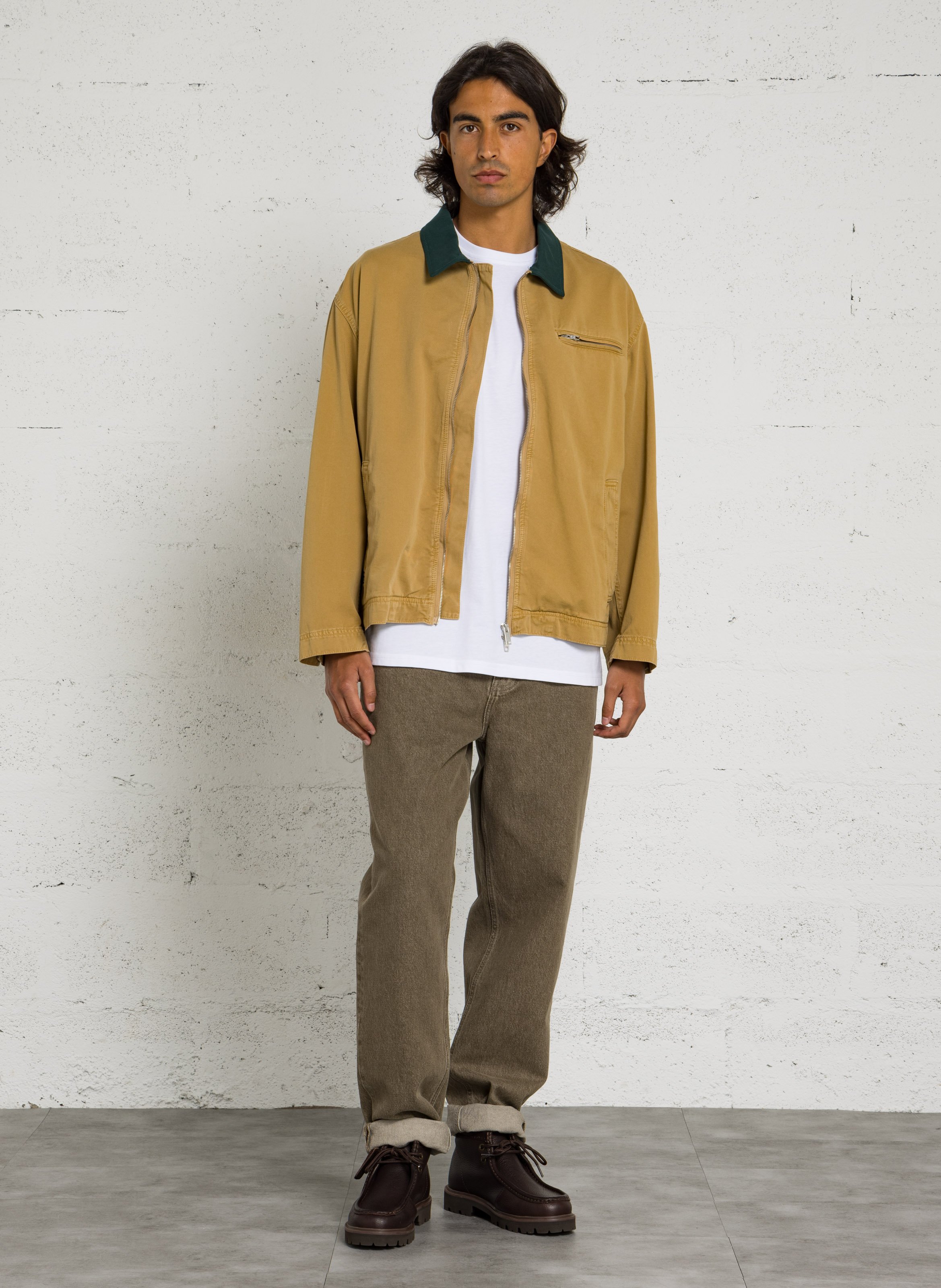 Blouson en coton col classique LES DEUX Beige