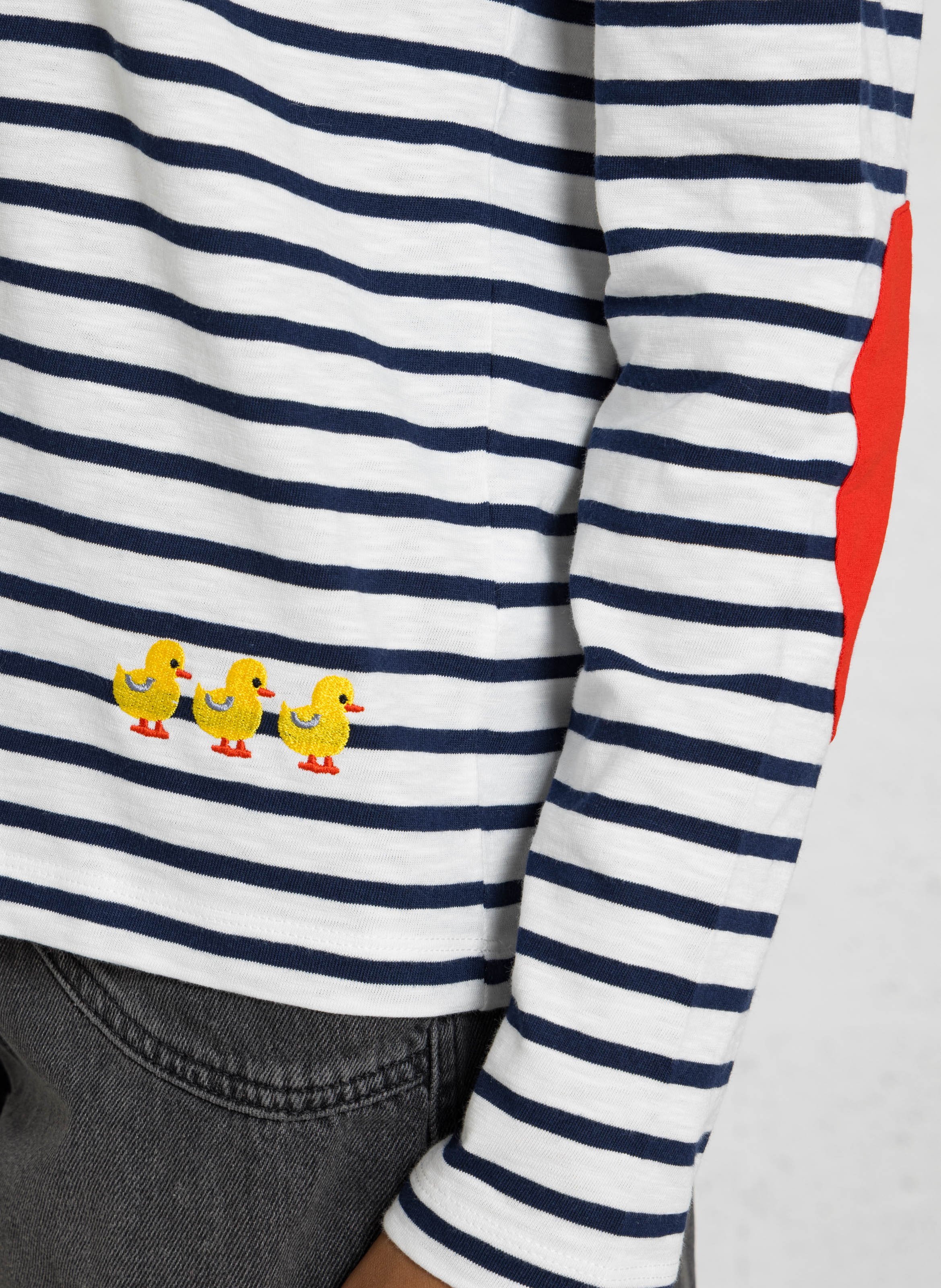 Cotton Striped T-shirt DR BLOOM Red