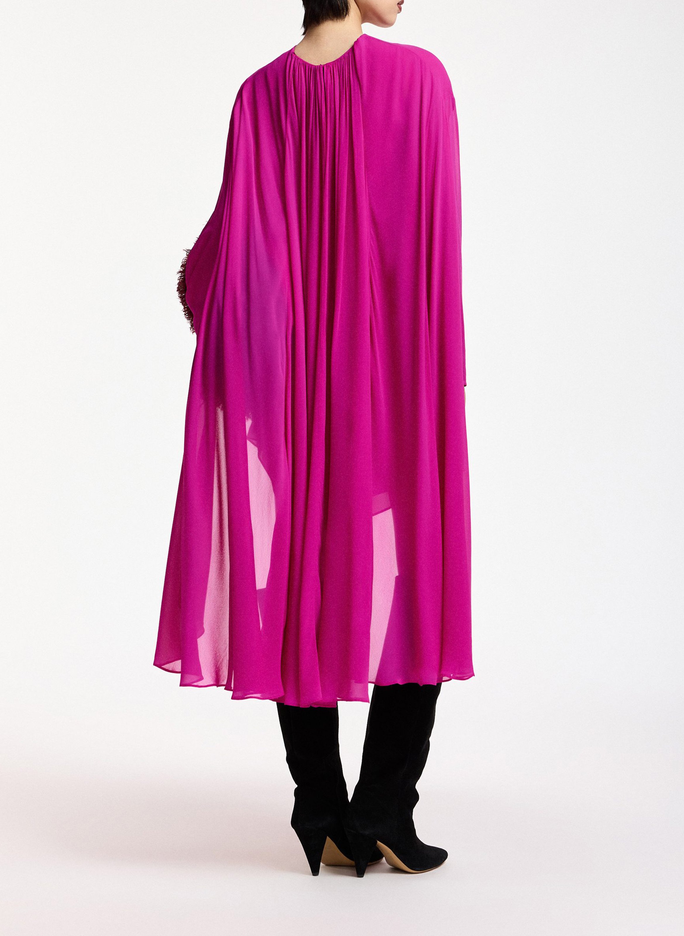 Robe courte ample col montant | Rose ESSENTIEL ANTWERP Femme
