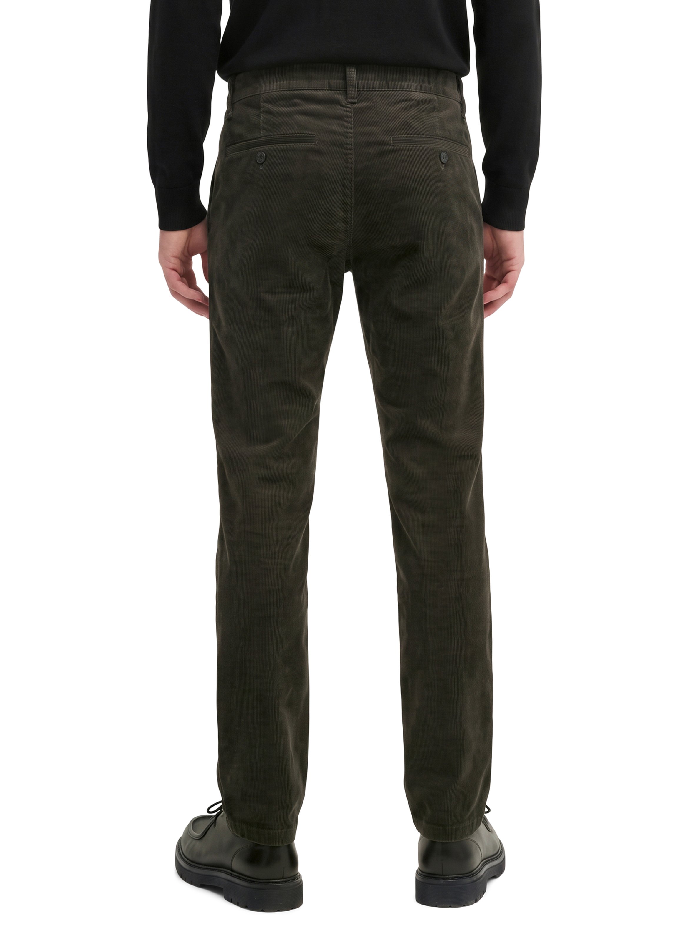 Hose mit geradem Bein aus Baumwollmischung MARC O'POLO Schwarz