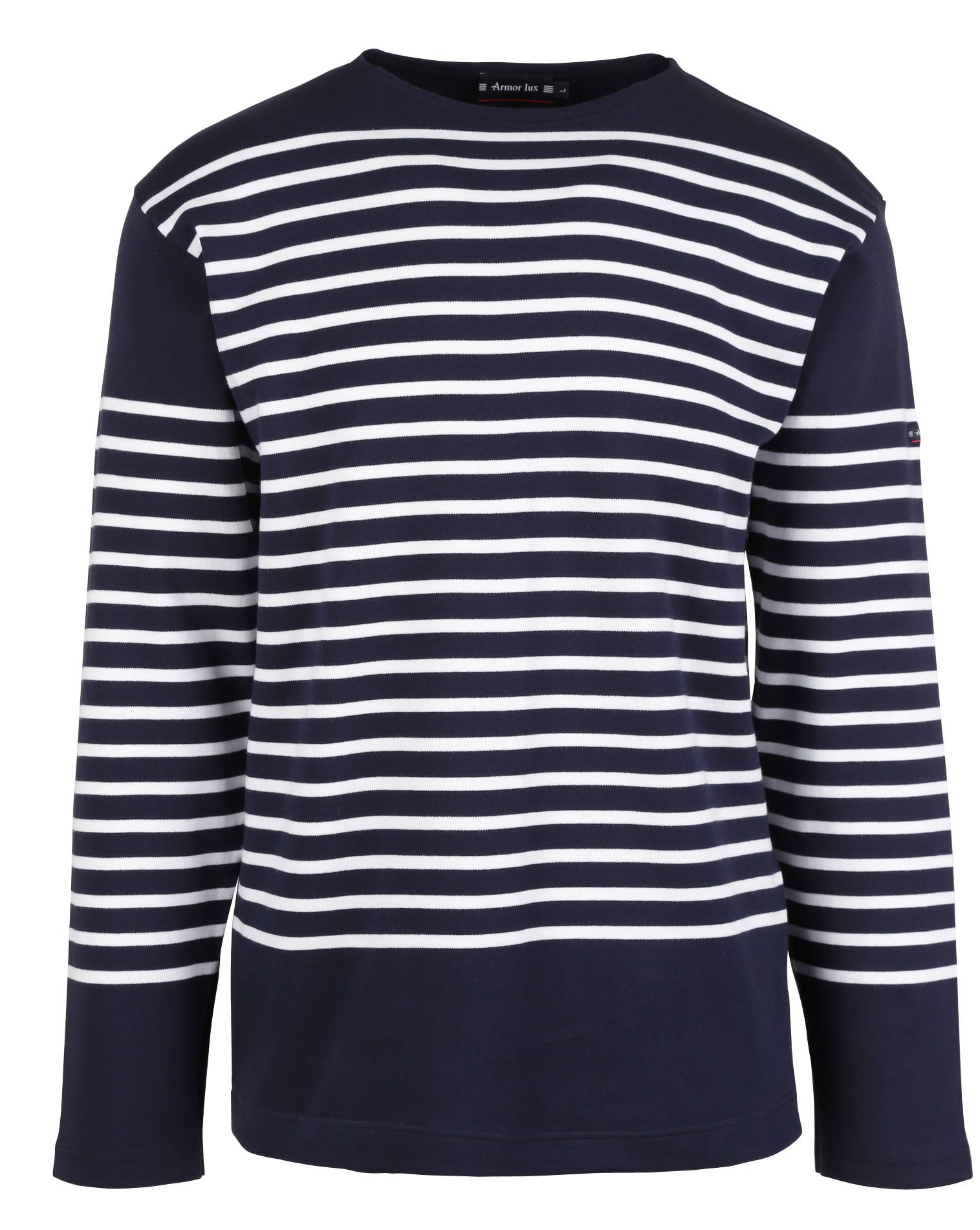 Marinière col rond en jersey de coton lourd ARMOR LUX Bleu