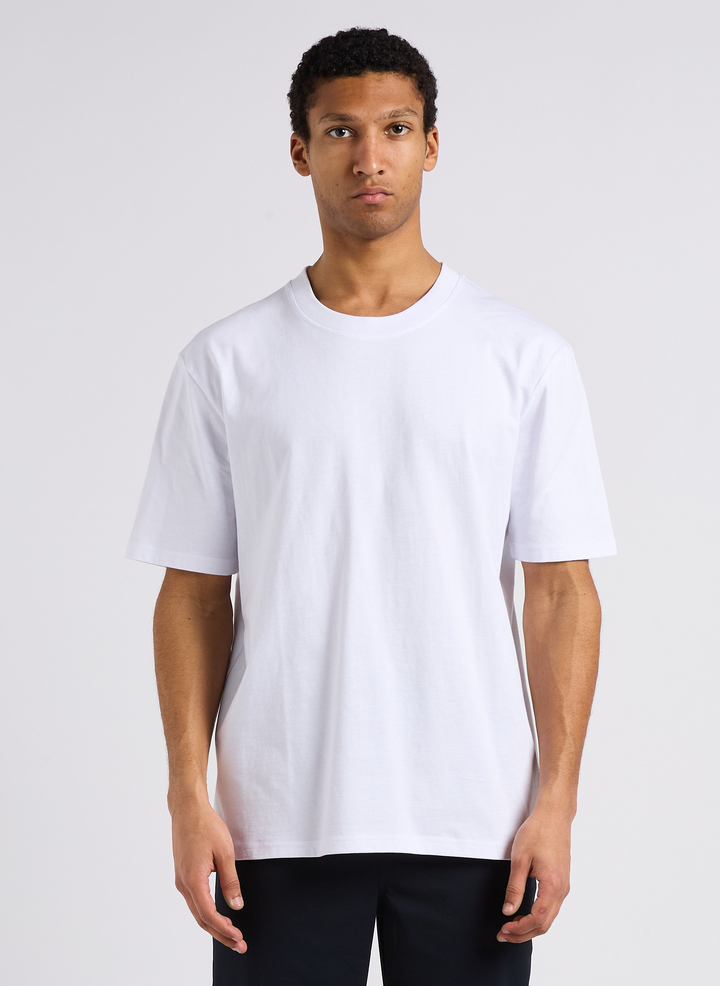 Round-neck screen-printed cotton T-shirt MINIMUM Khaki