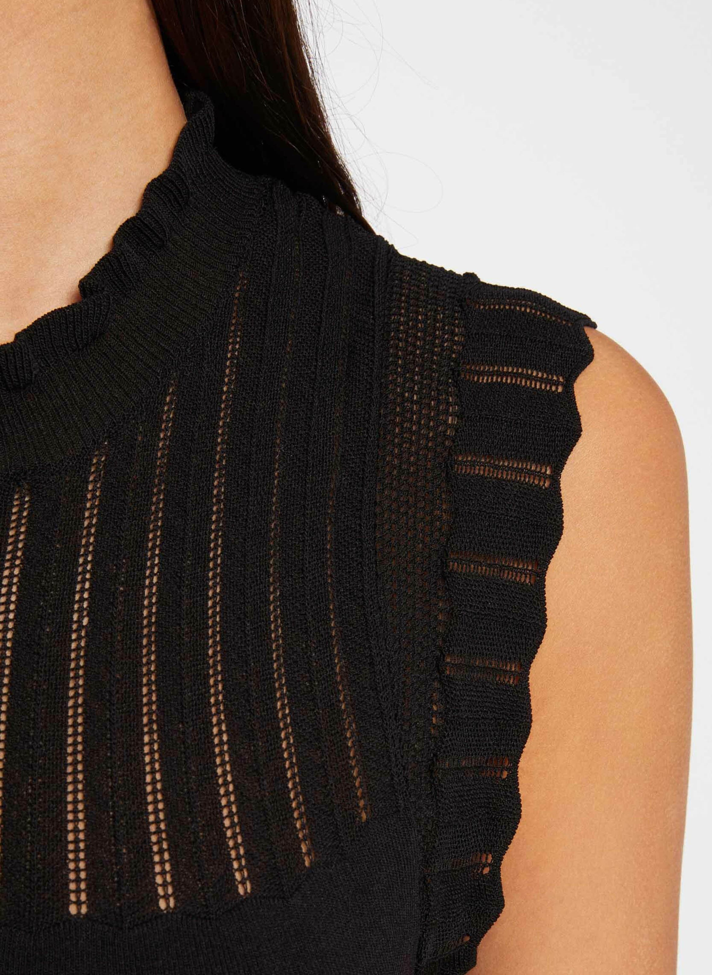 Top col rond  MORGAN Noir