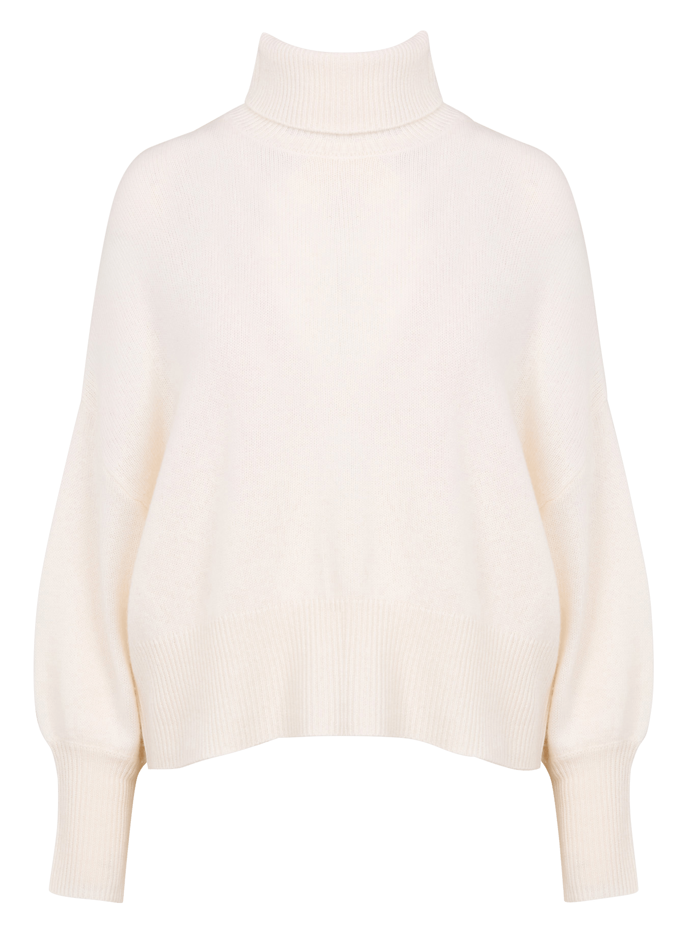 Cashmere polo neck sweater SUD EXPRESS White
