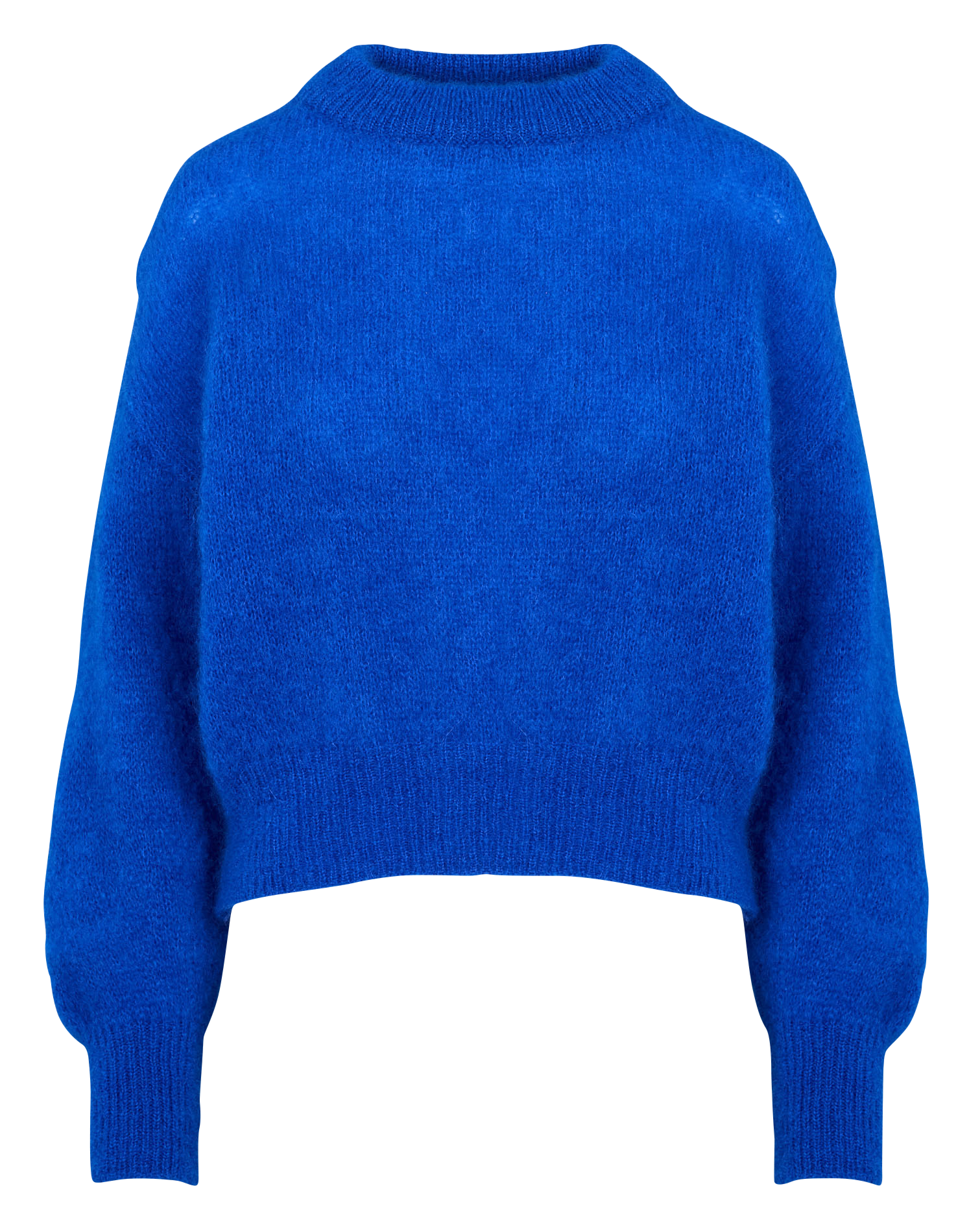 Pull col rond en laine mélangée SURPRISE Bleu