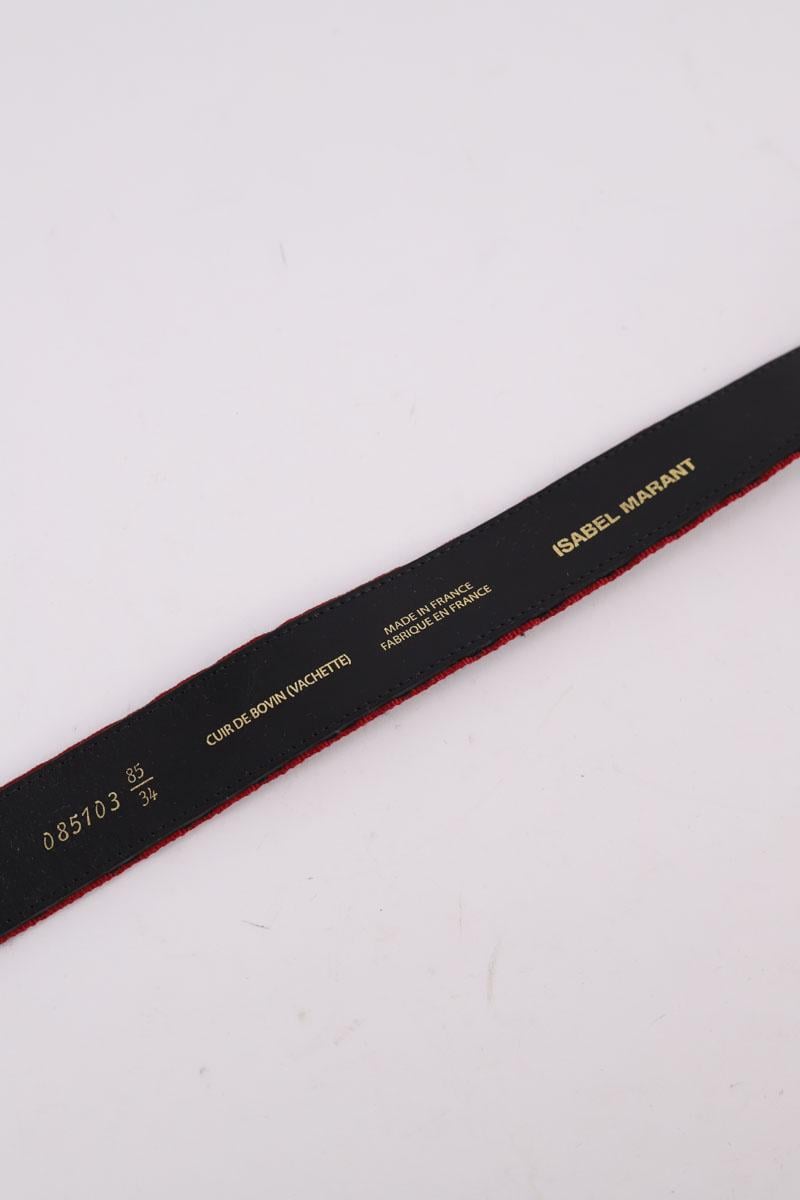 - Buckle closure. - Width: 3 cm.  ISABEL MARANT - Seconde Main Pink