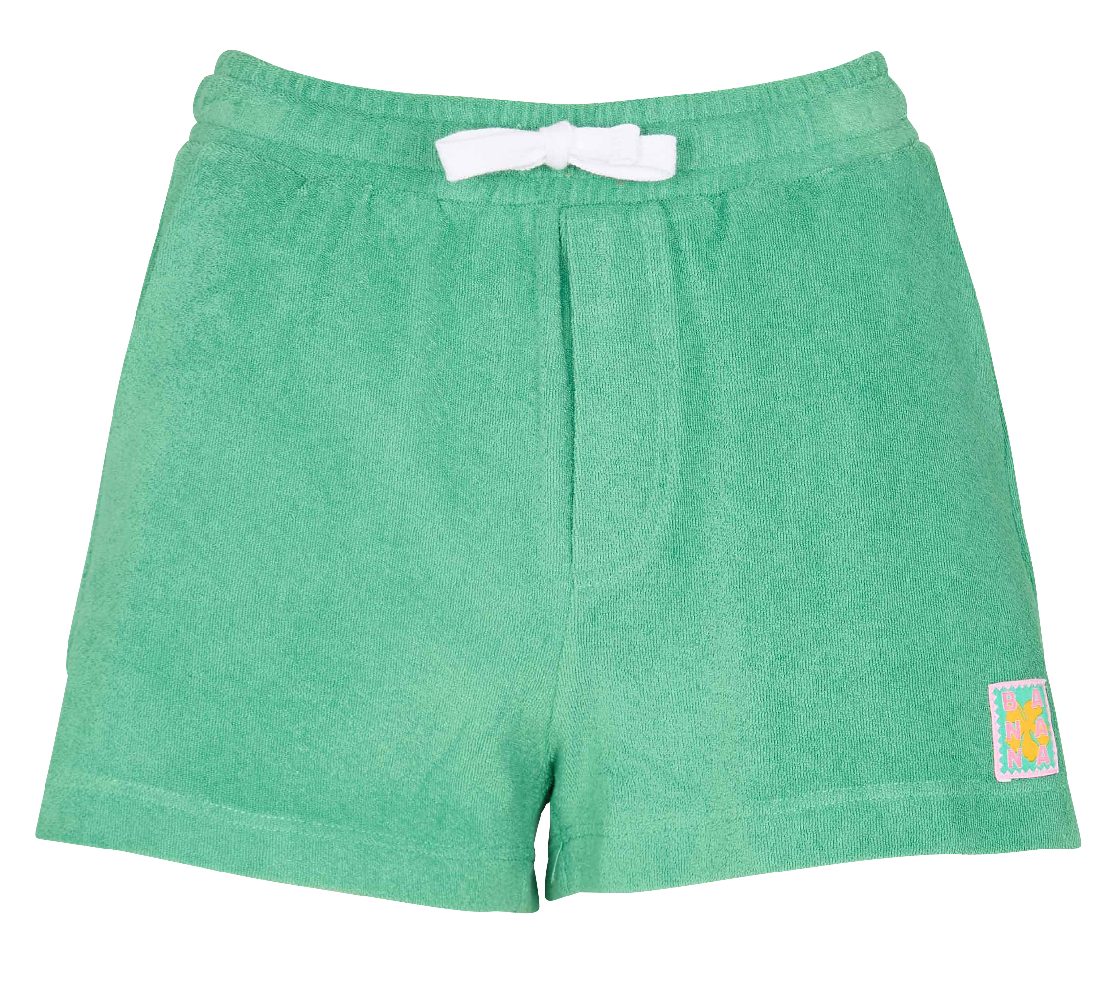 Straight-cut organic cotton shorts BANANA MOON Green